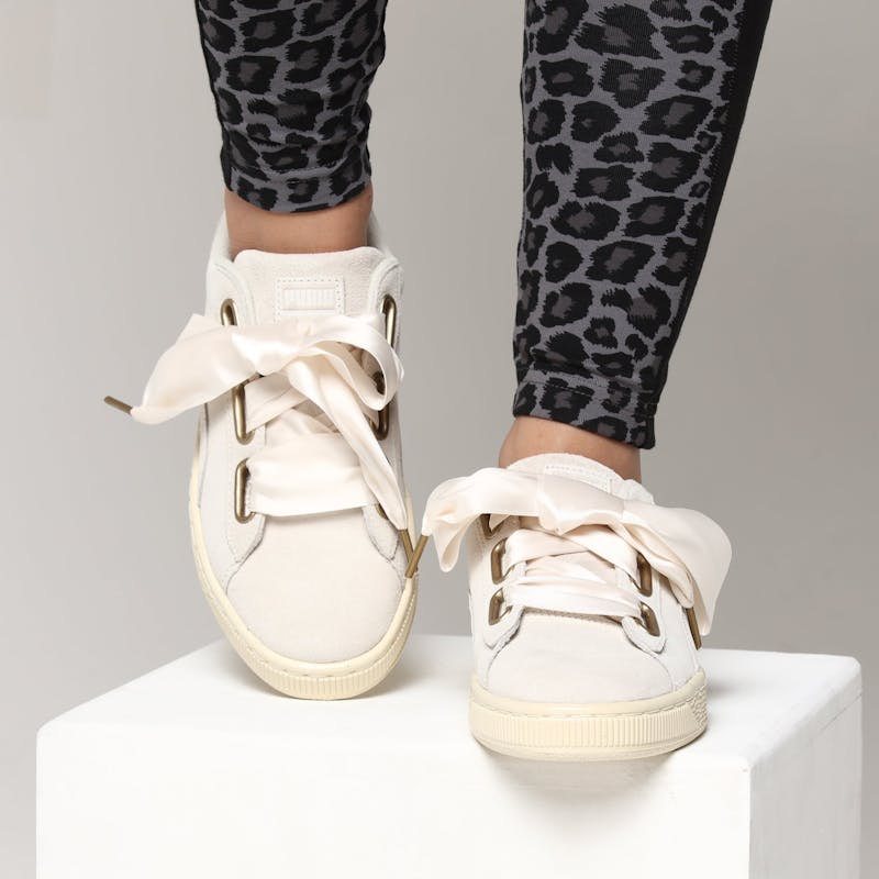 Puma Women S Suede Heart Satin White Culture Kings Us