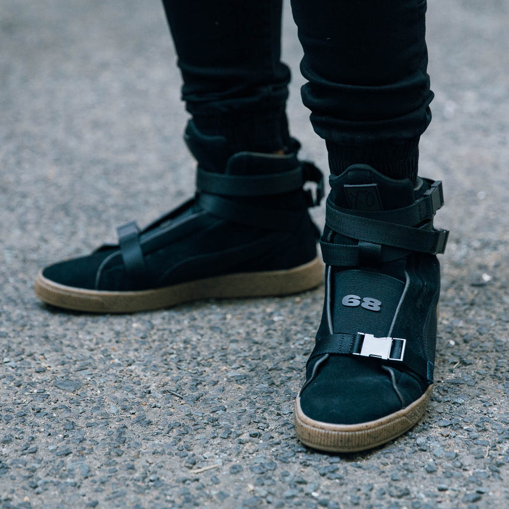 puma suede x the weeknd black