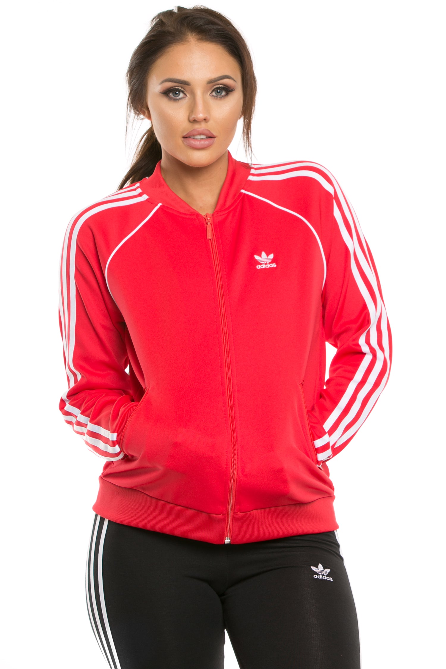 sst track jacket women's red