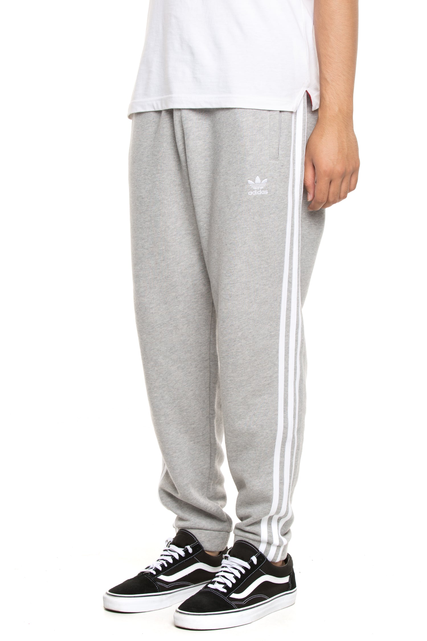 Adidas 3-Stripes Slim Fit Jogger Pants Size XL Dark Heather Grey//Black NEW NWT
