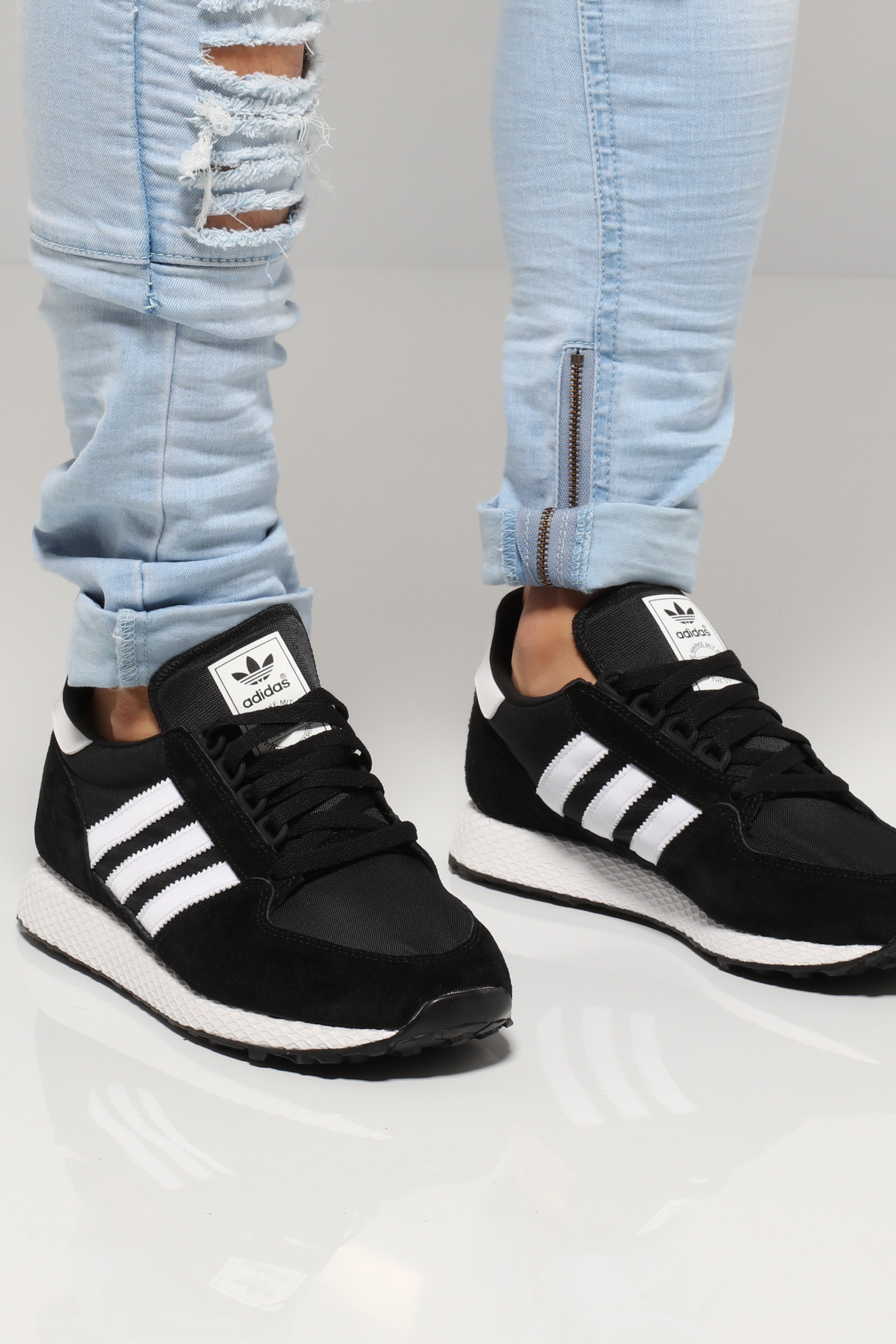 adidas forest grove black and white