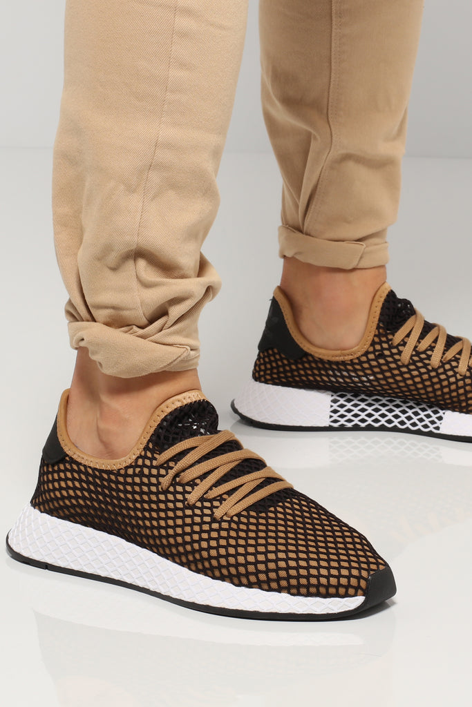 Adidas Deerupt Runner Black/Tan/White Adidas Deerupt Runner Black/Tan/White