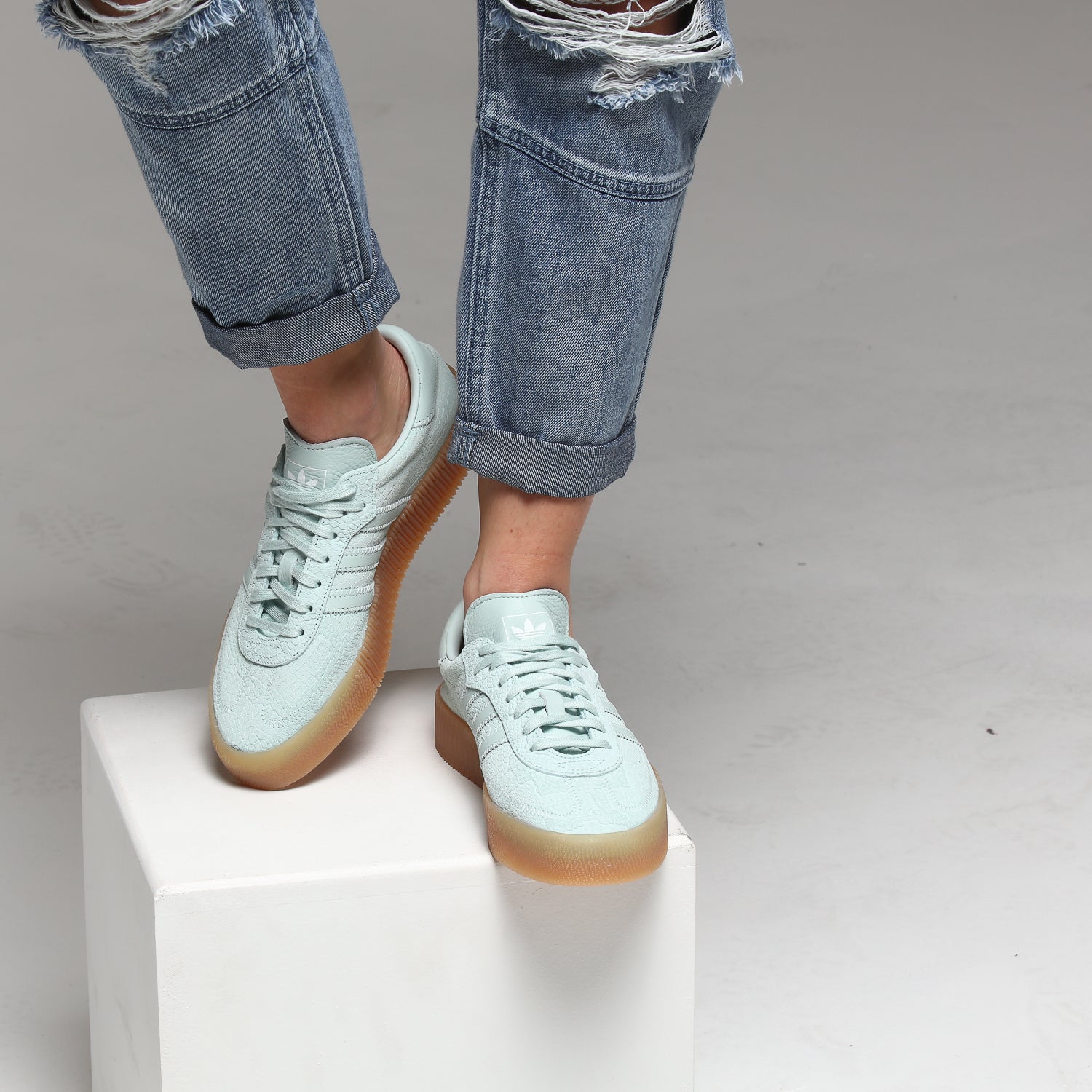 adidas samba mint green