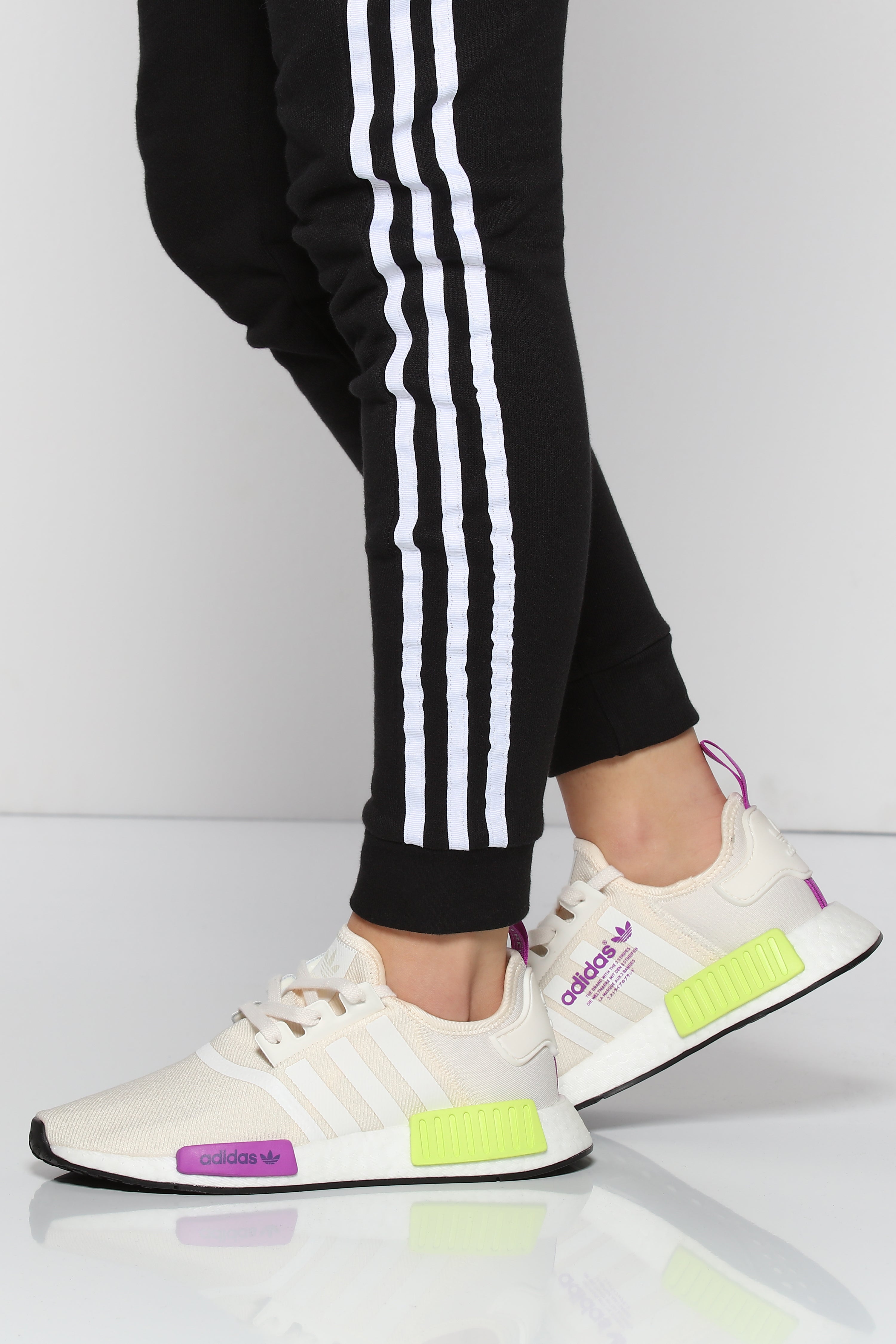 nmd r1 purple and green