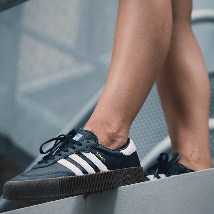 Adidas Women S Sambarose Black White Gum B28156 Culture Kings Us