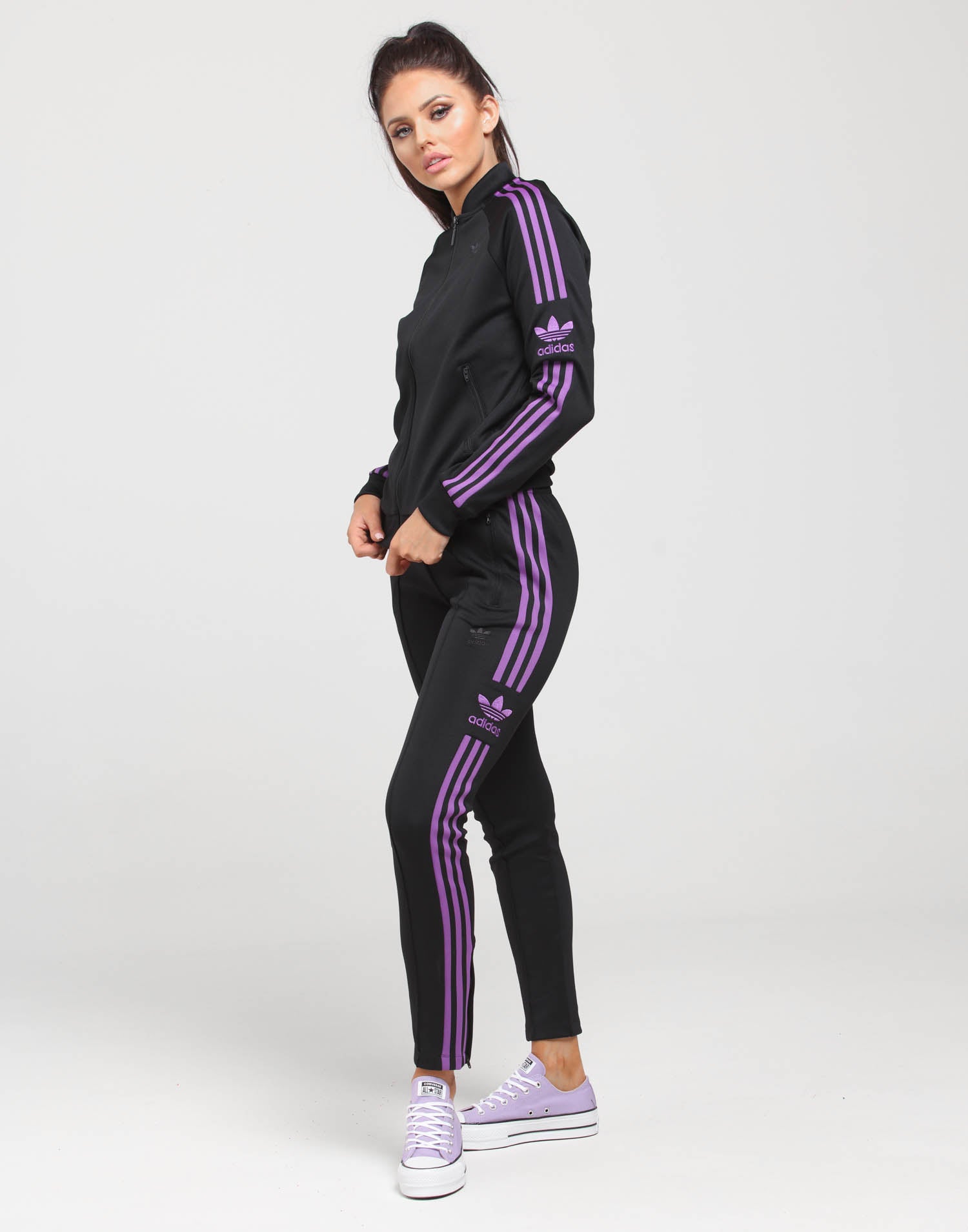 adidas womens sst track pant black