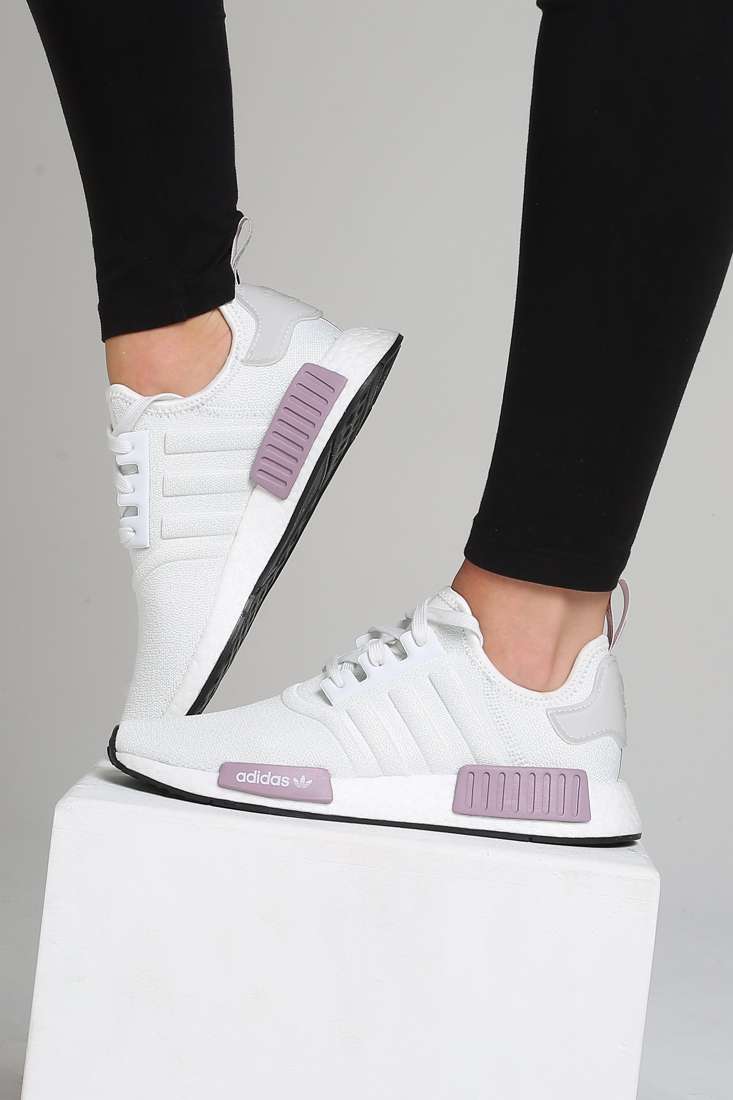 adidas nmd womens white and purple