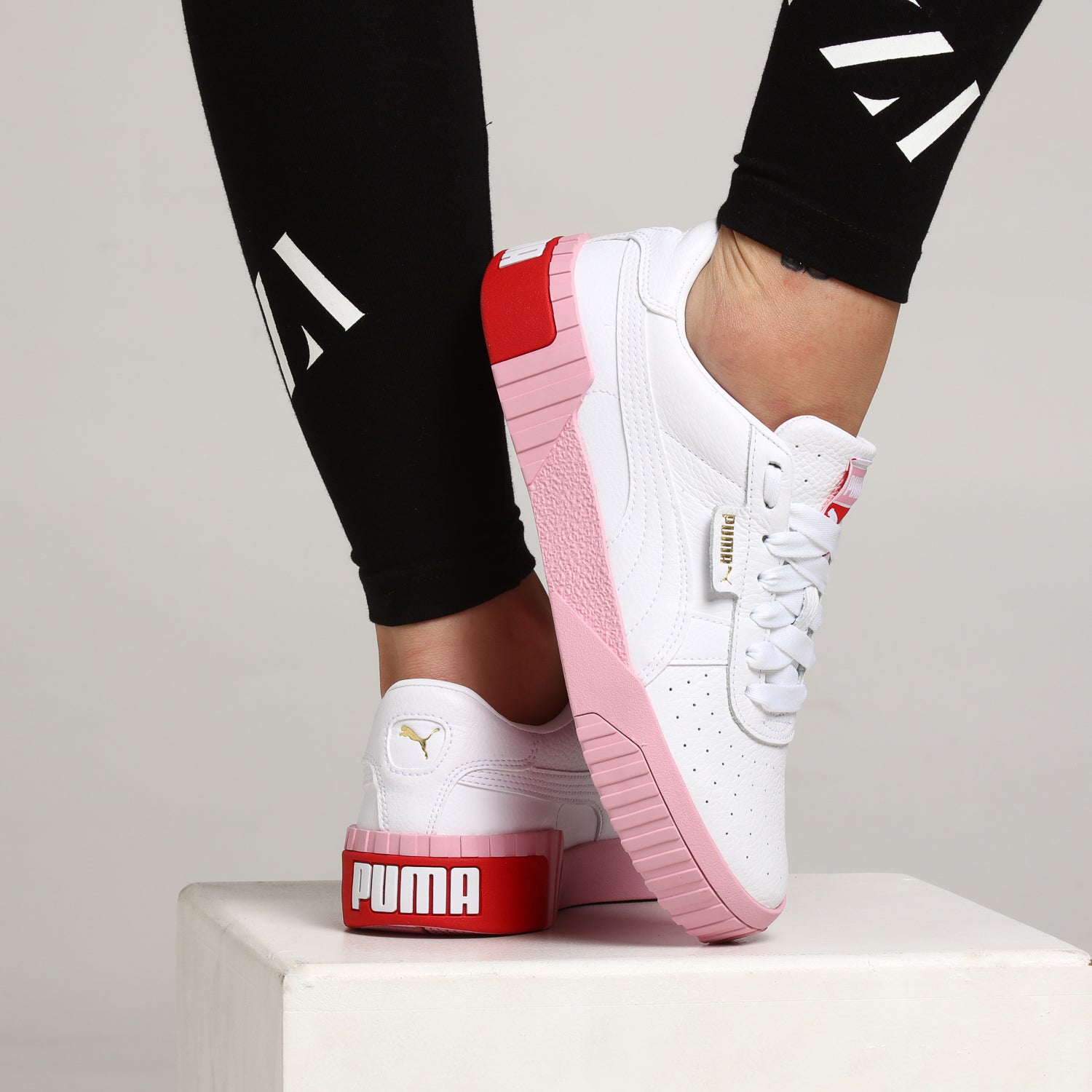 Puma Women's Cali Fashion White/Pink 