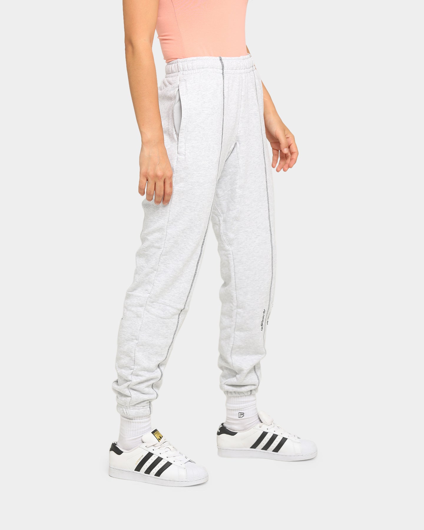 grey adidas sweatpants womens