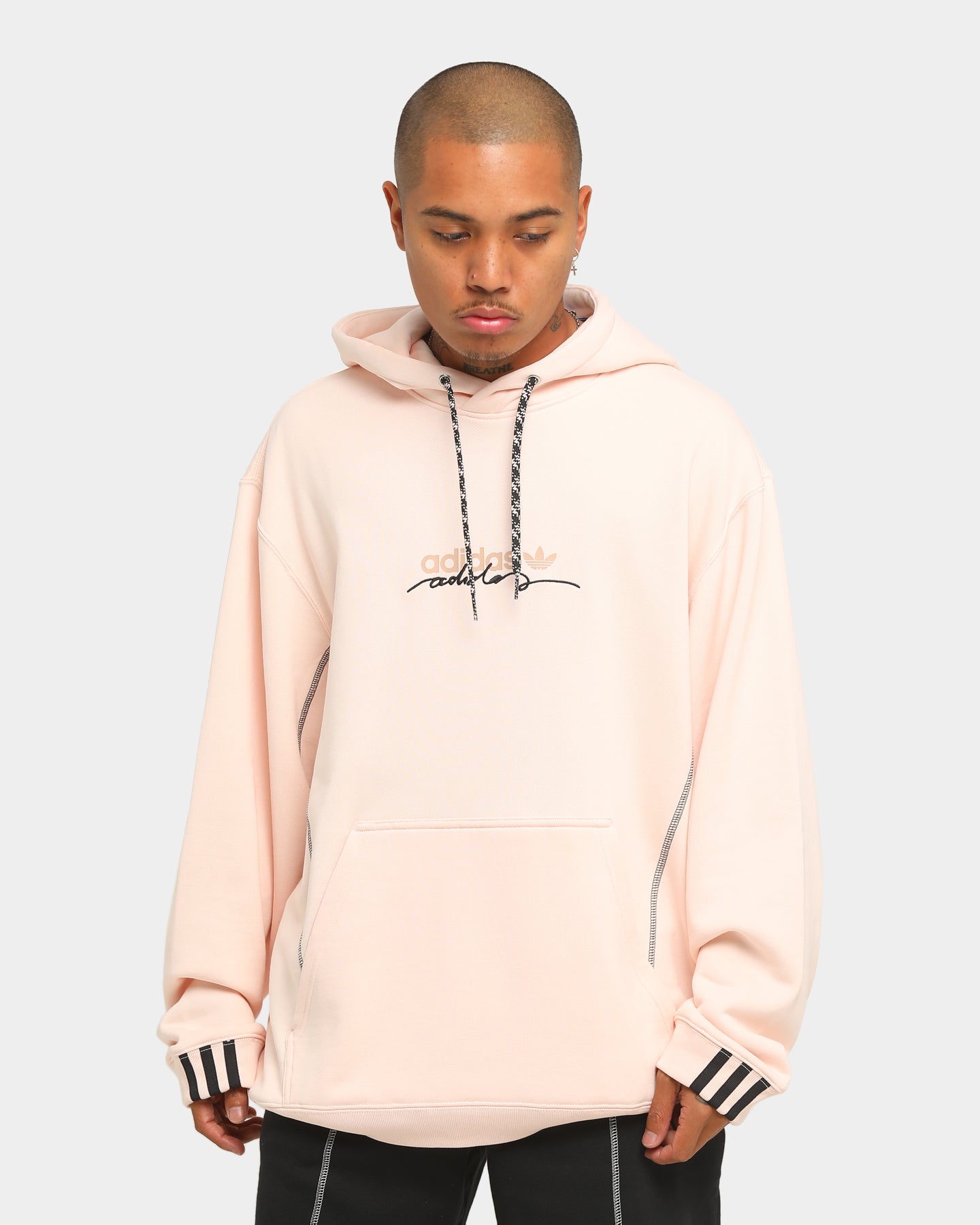 pink adidas hoodie mens
