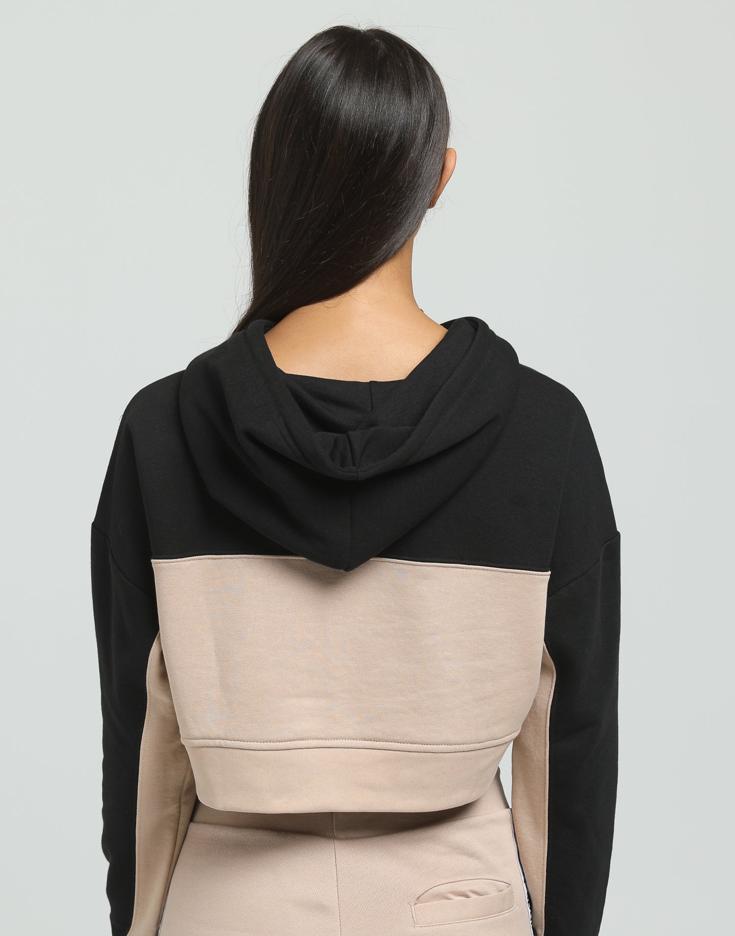 adidas cropped hoodie ash pearl