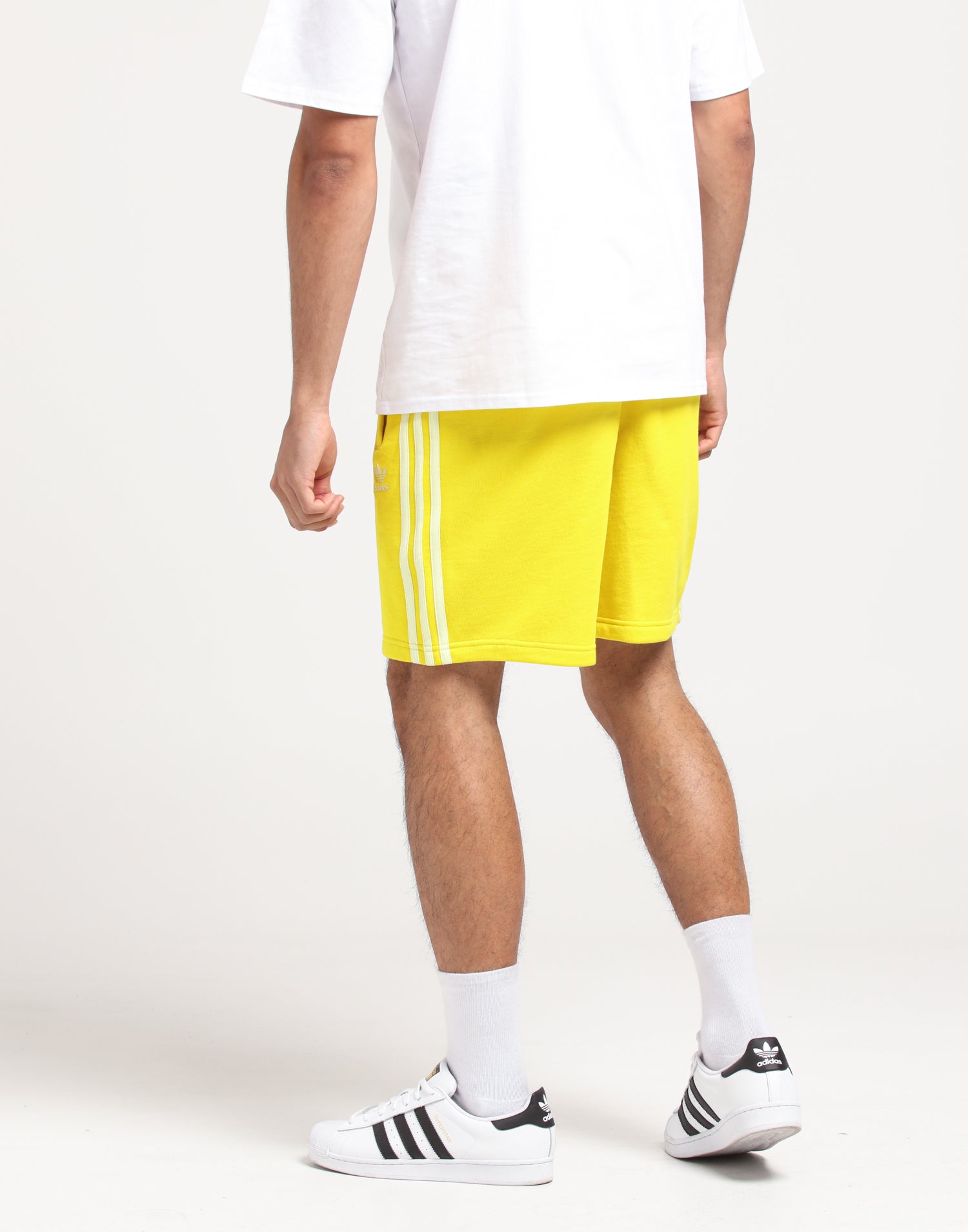 mens yellow adidas shorts