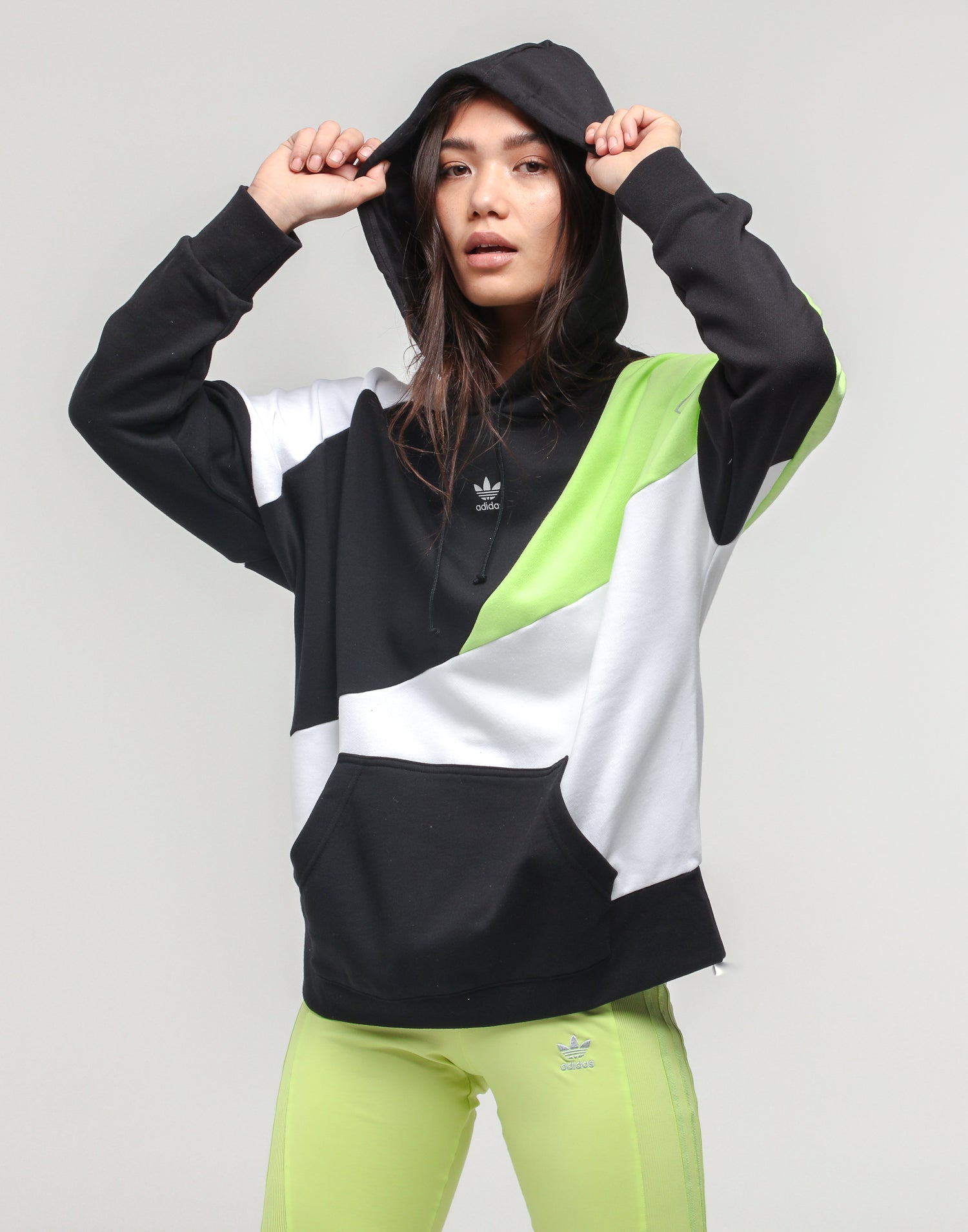 panel hoodie by adidas