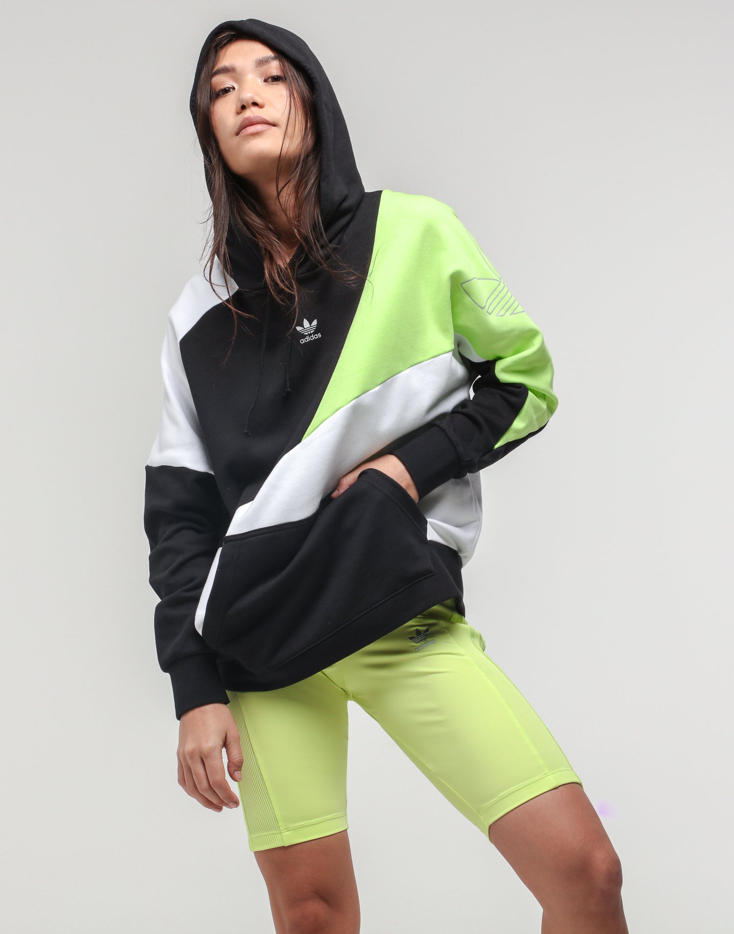 adidas green and black hoodie