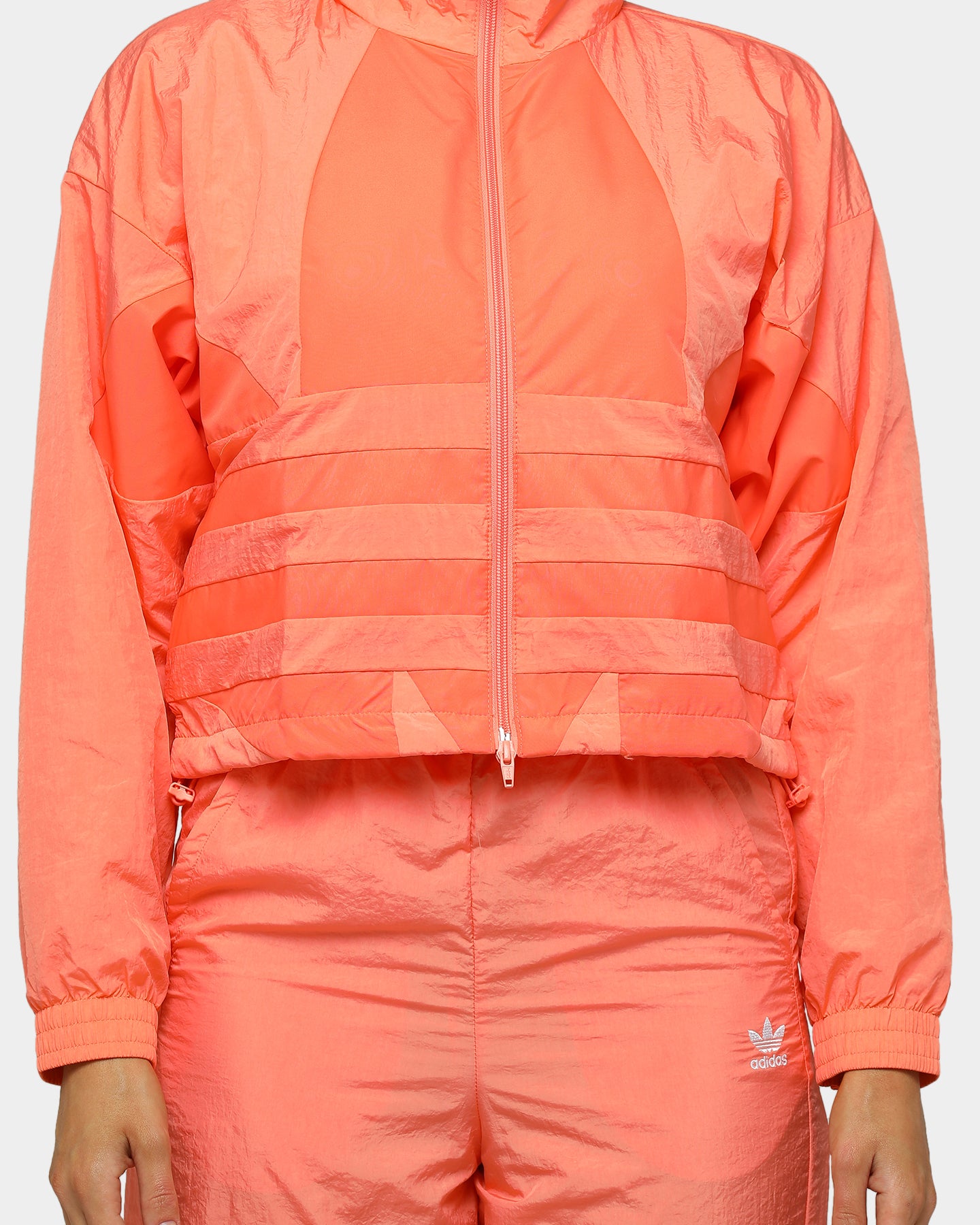 coral adidas track jacket