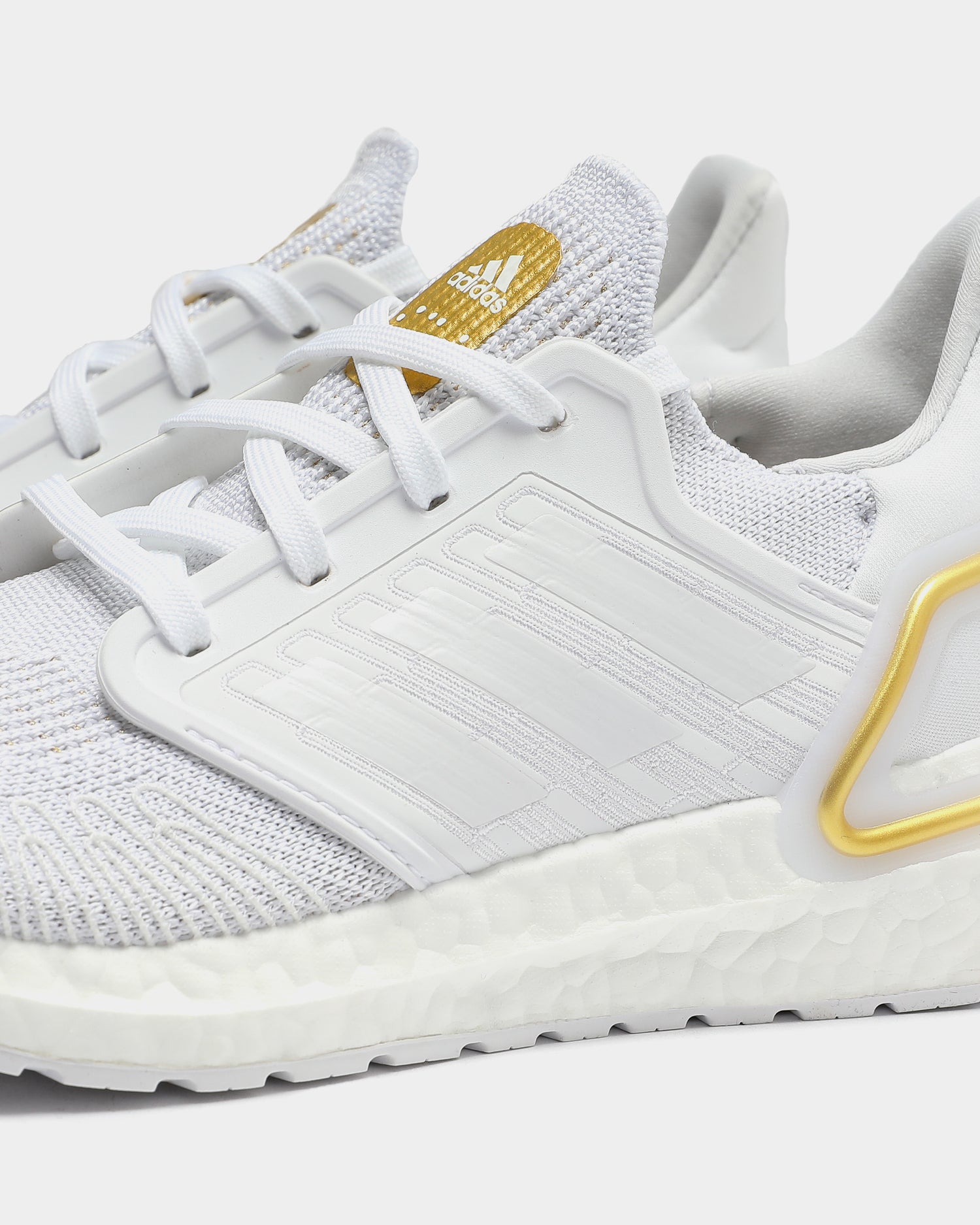 women's white and gold adidas