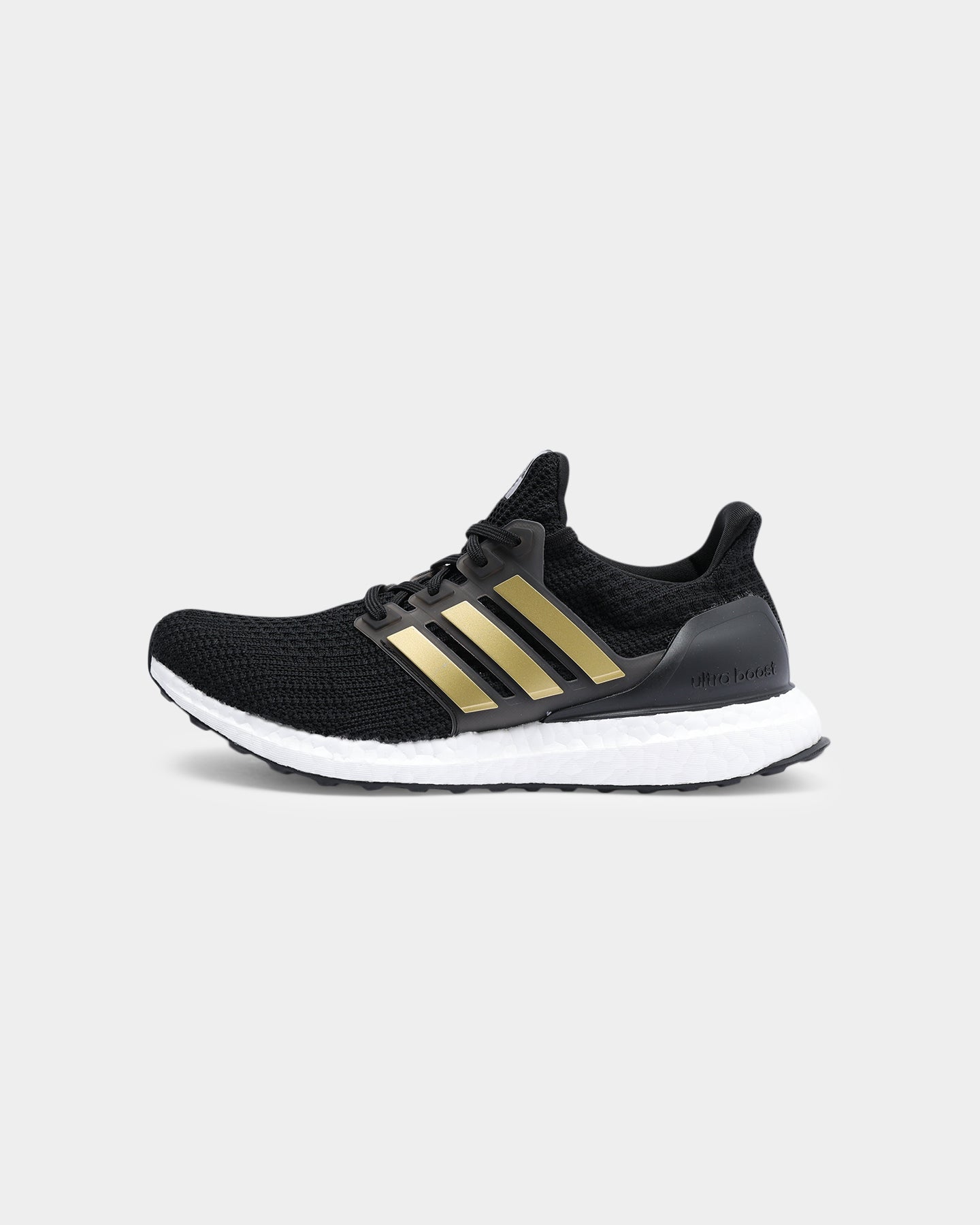 black ultra boost with gold