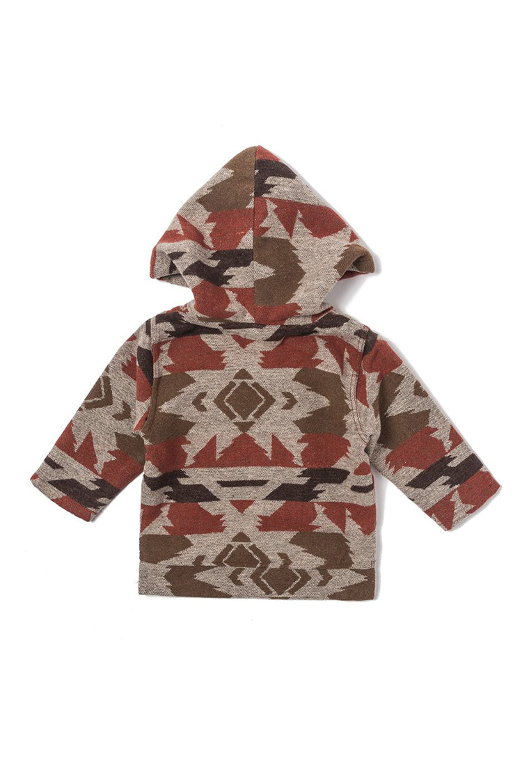 -Unisex Black Tribal Hoodie Poncho