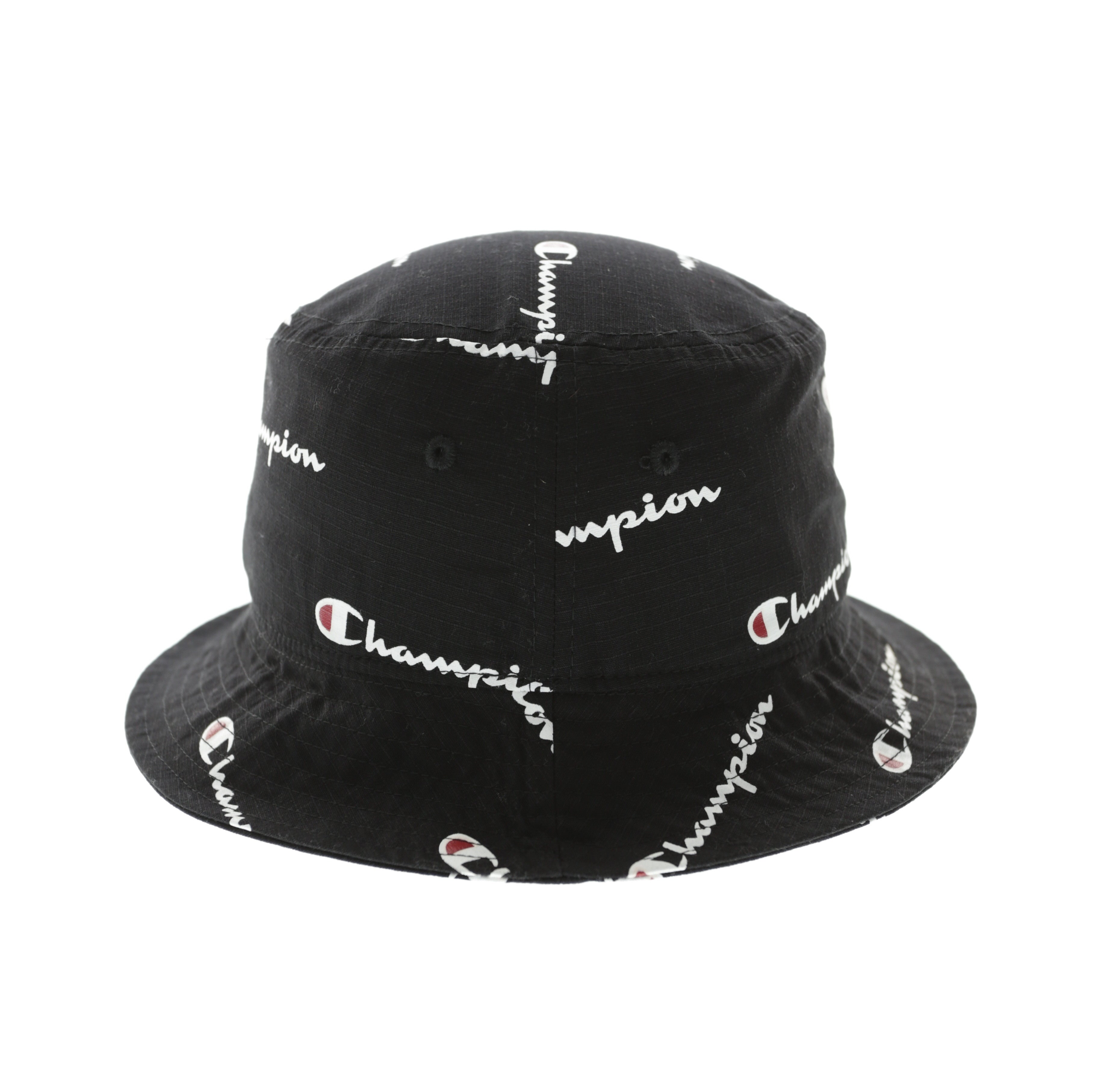 champion all over script reverse weave bucket hat