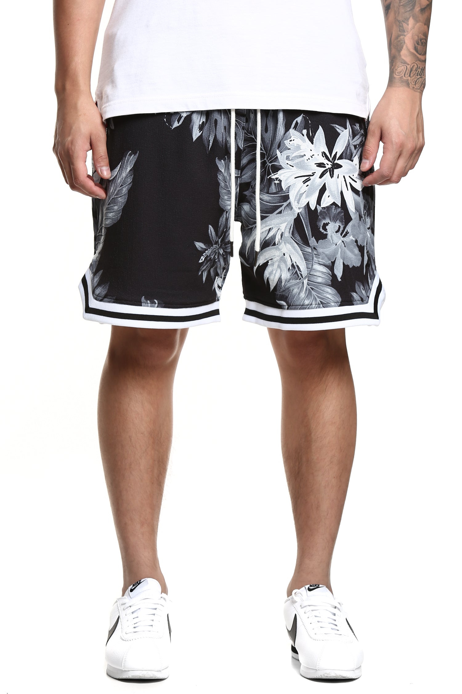 floral basketball shorts