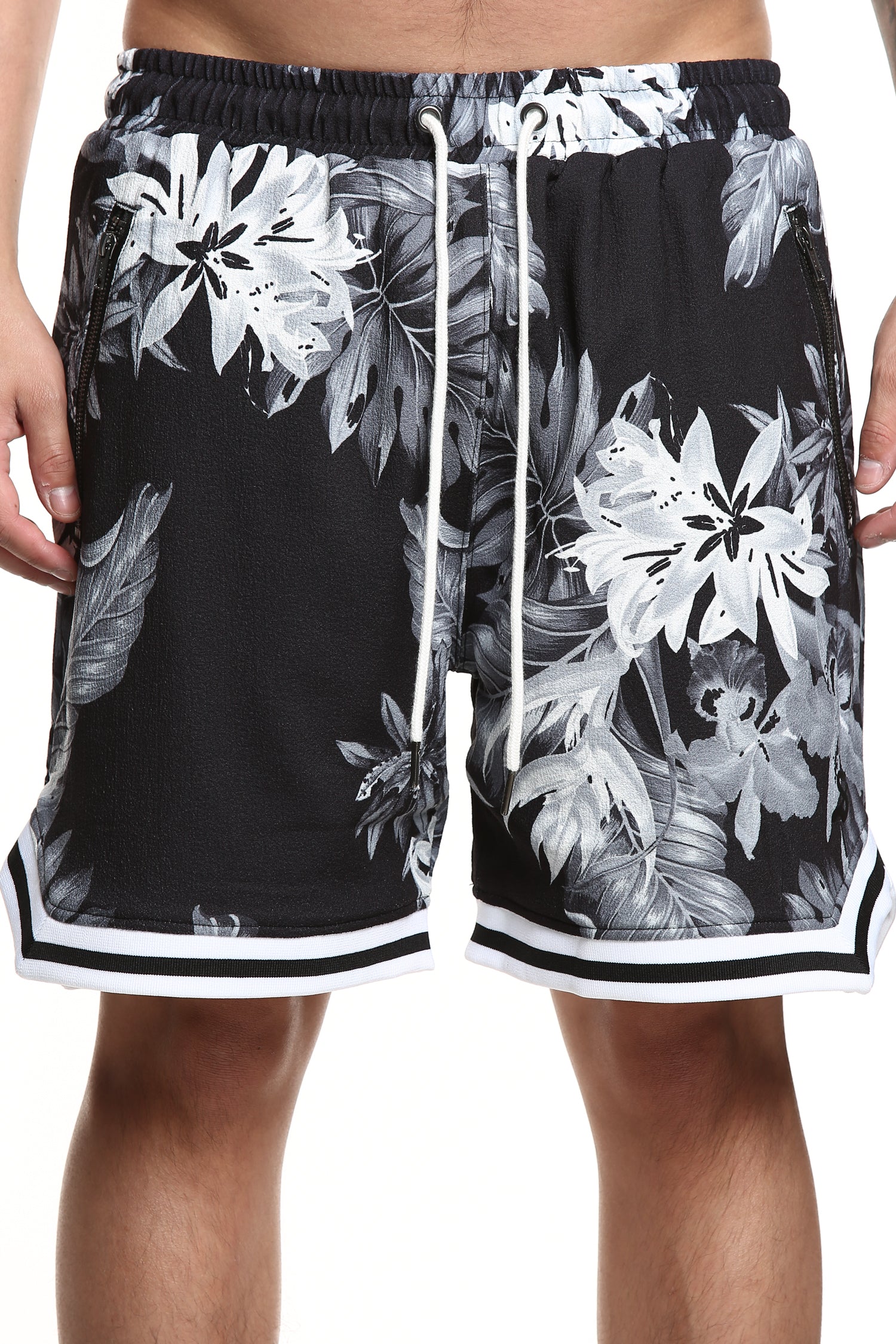 floral basketball shorts