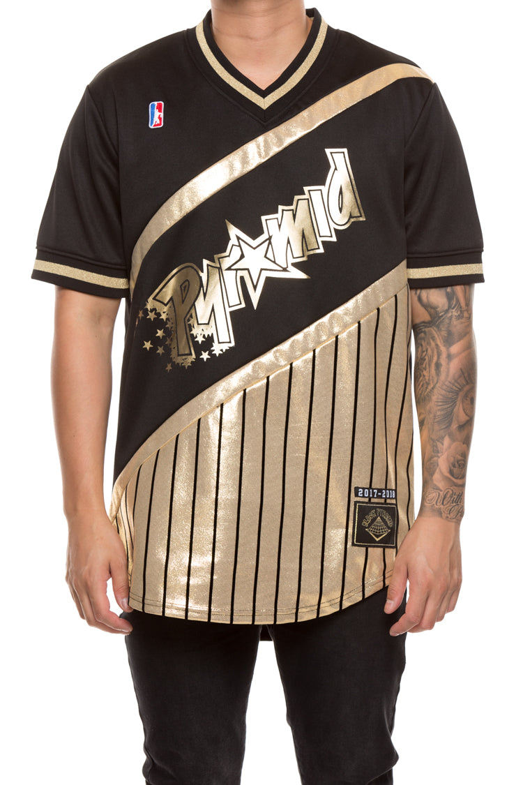 gold baseball jersey