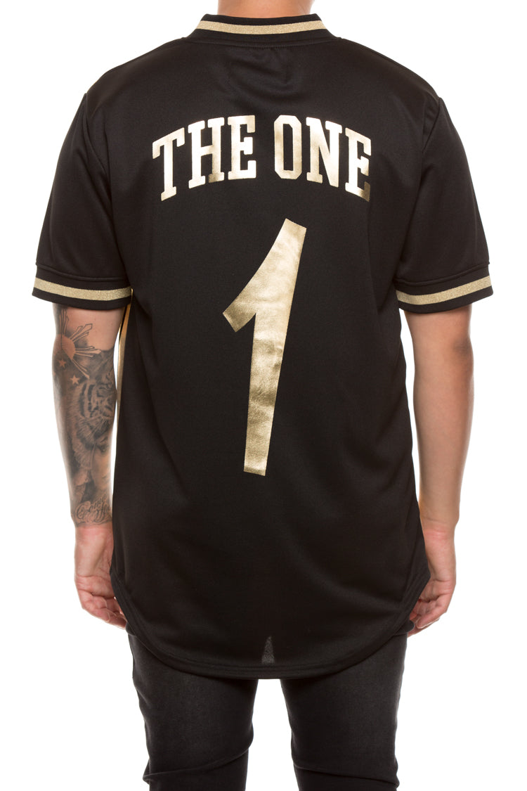 black and gold baseball jersey