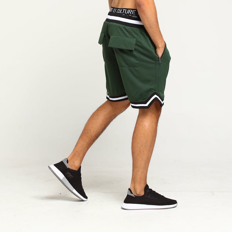 Saint Morta Mesh Basketball Short Forest Green Culture Kings Us