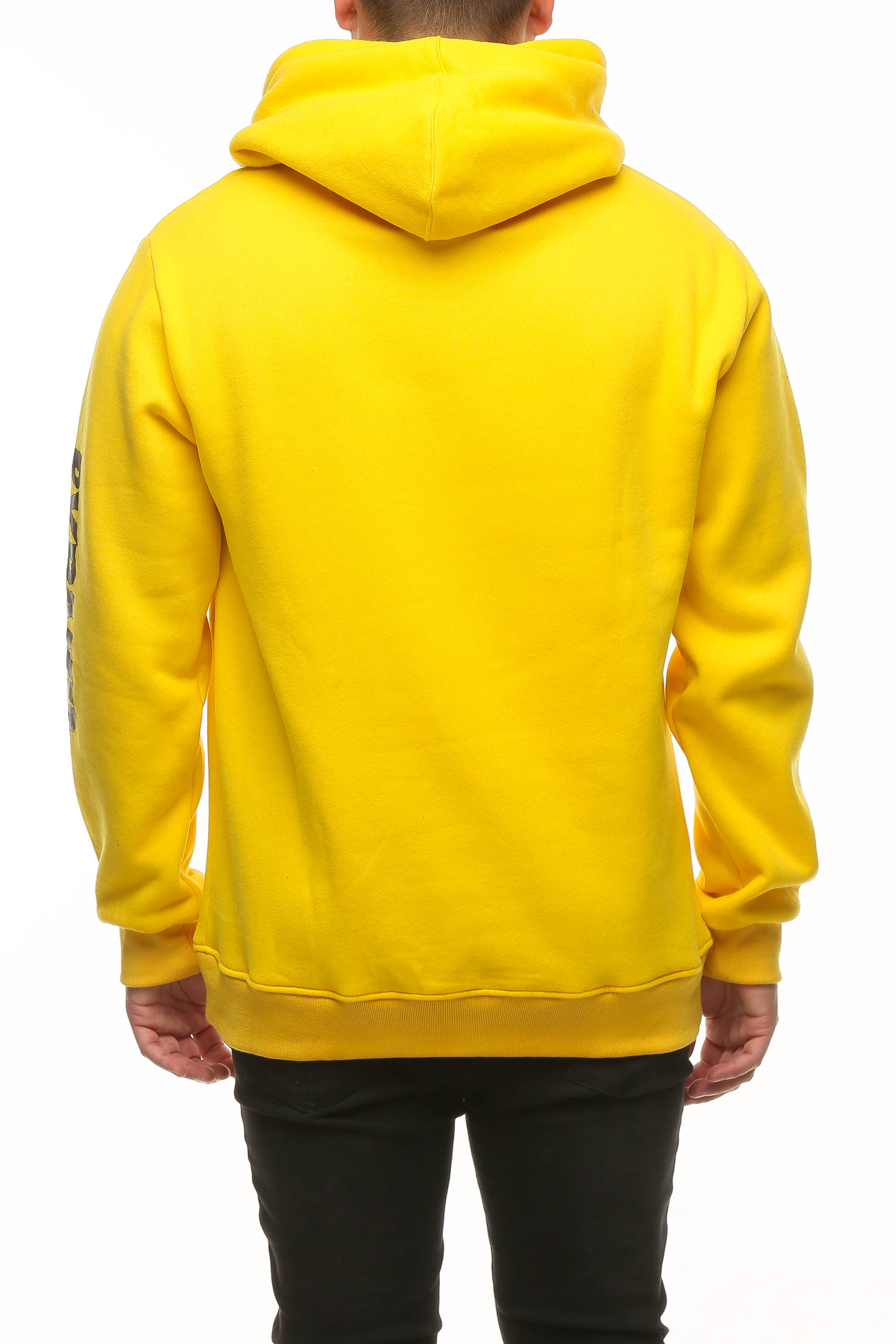 yellow black pyramid hoodie