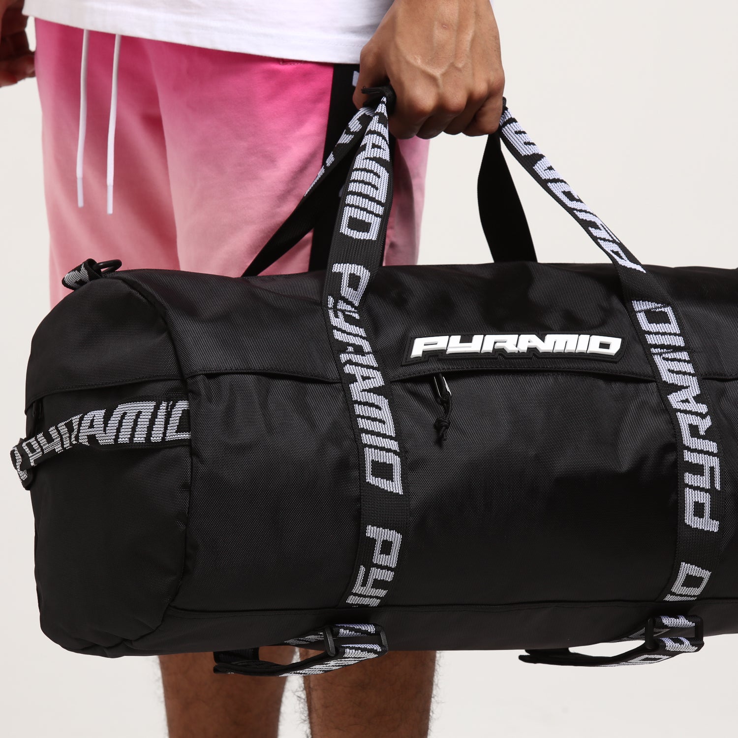 black pyramid duffle bag