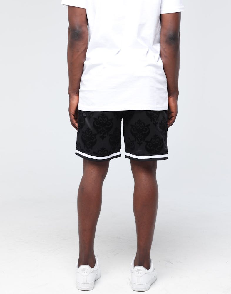 Last Kings Luxe State Basketball Short Black Baroque Culture