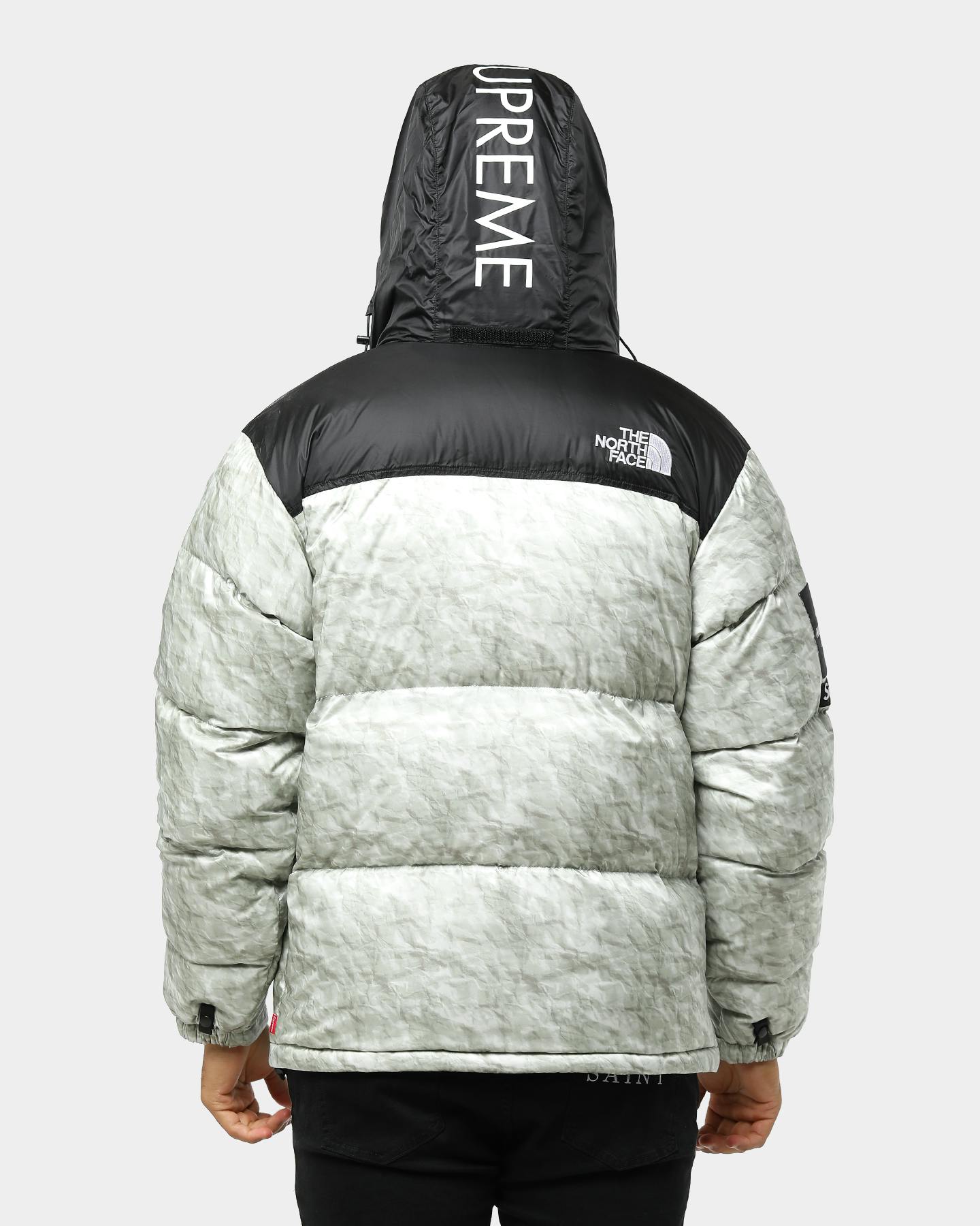 Supreme X The North Face Men S Tnf Paper Nuptse Jacket Paper Black Culture Kings Us