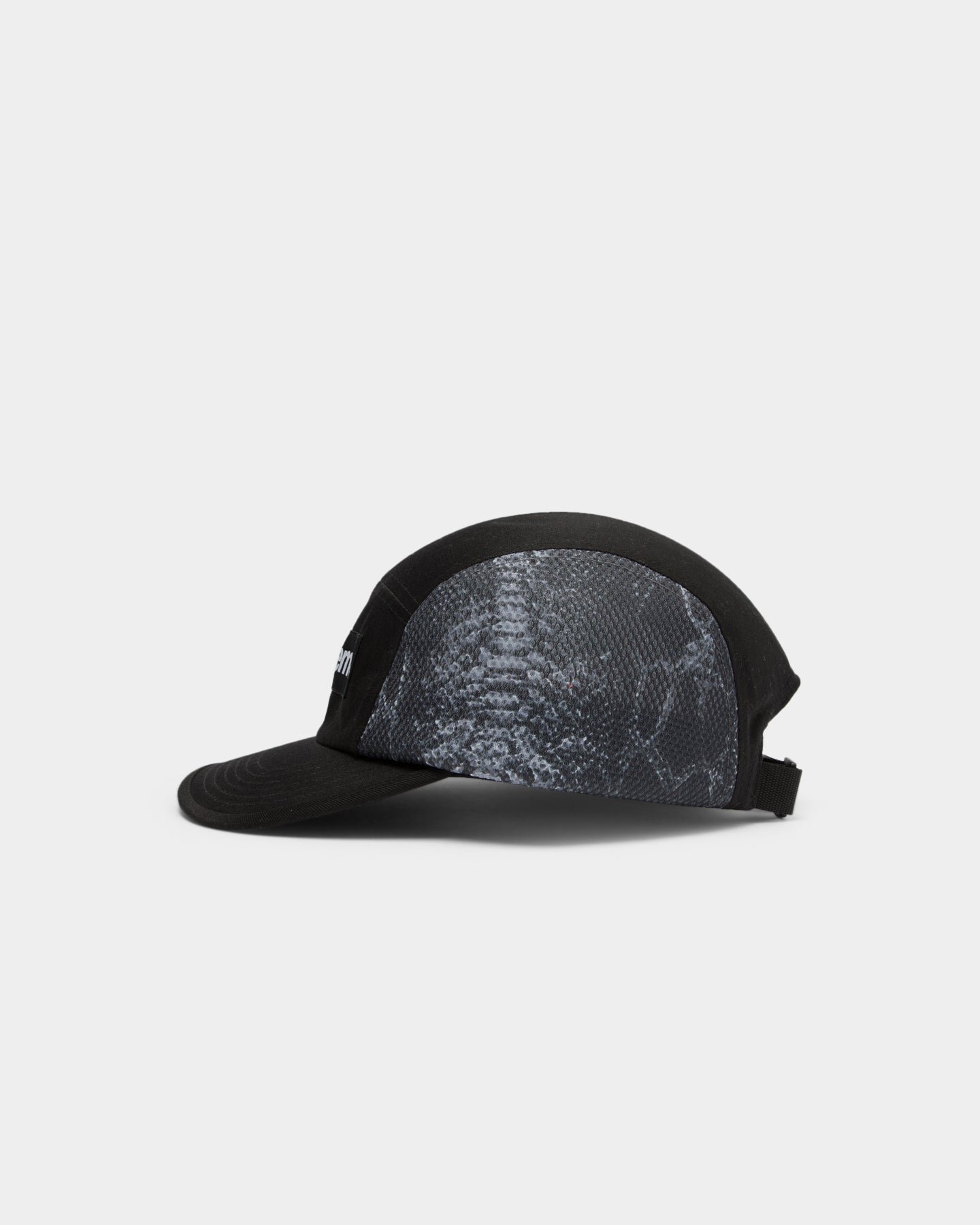 supreme snakeskin mesh camp cap