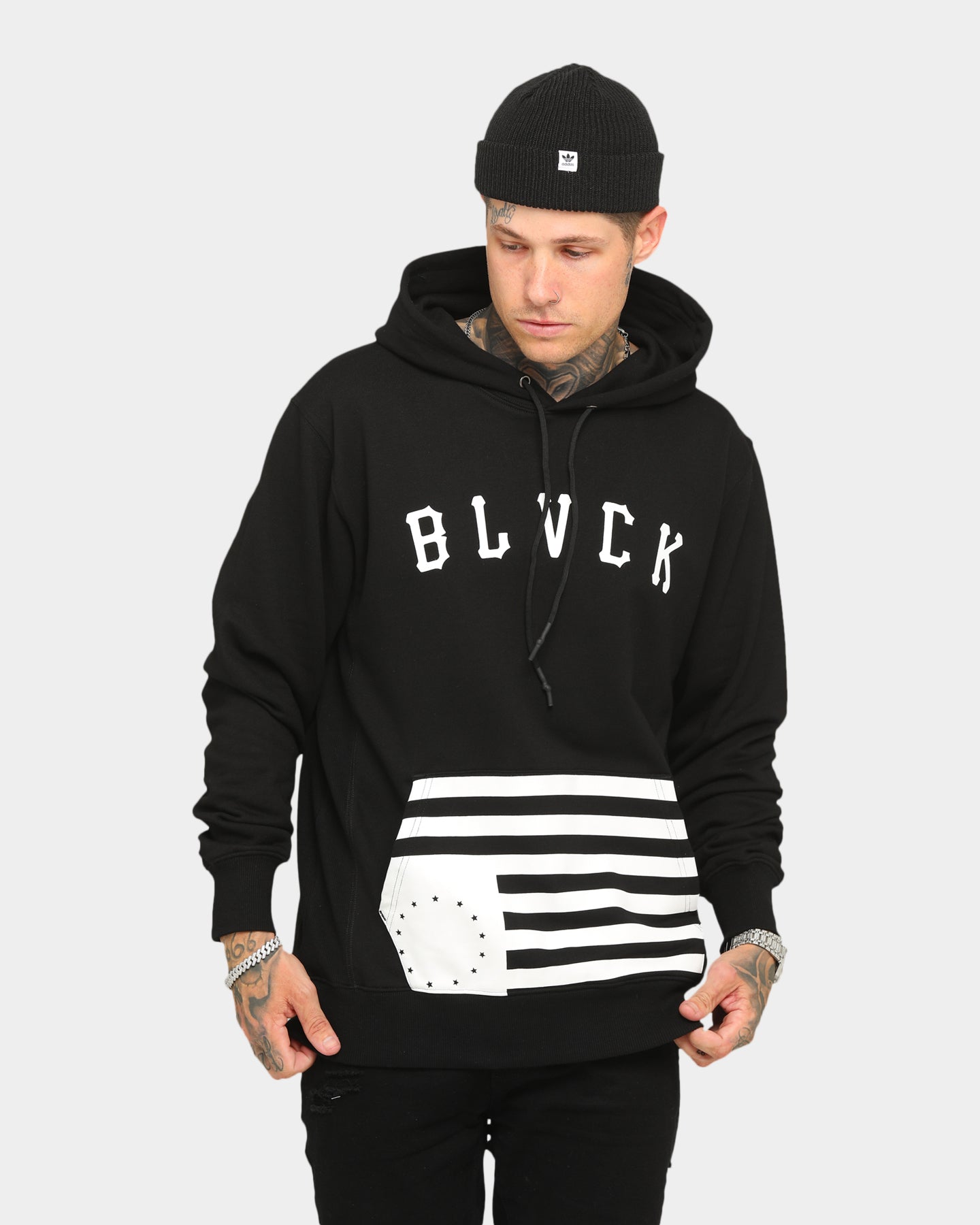 black scale hoodie