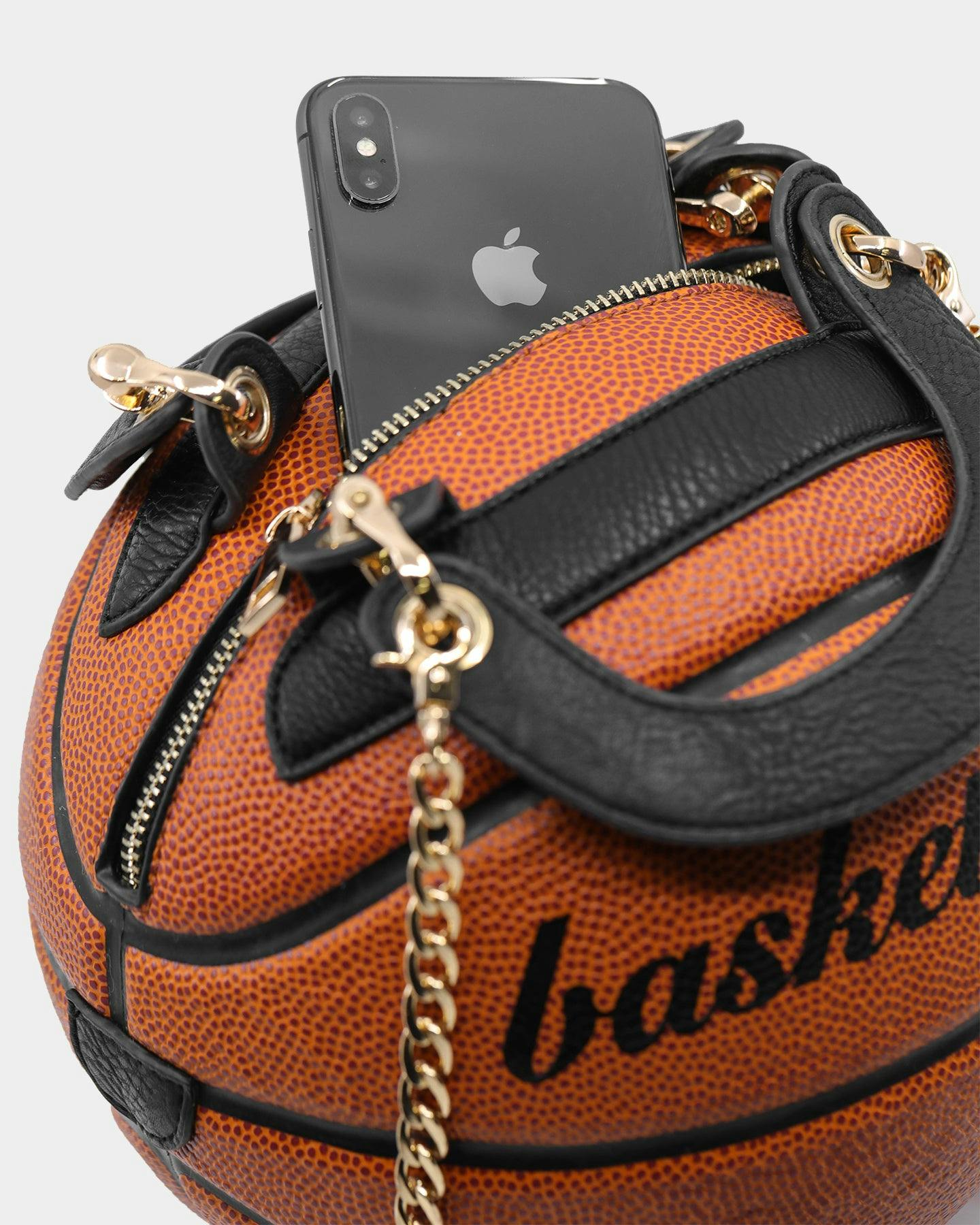 multicolor basketball purse