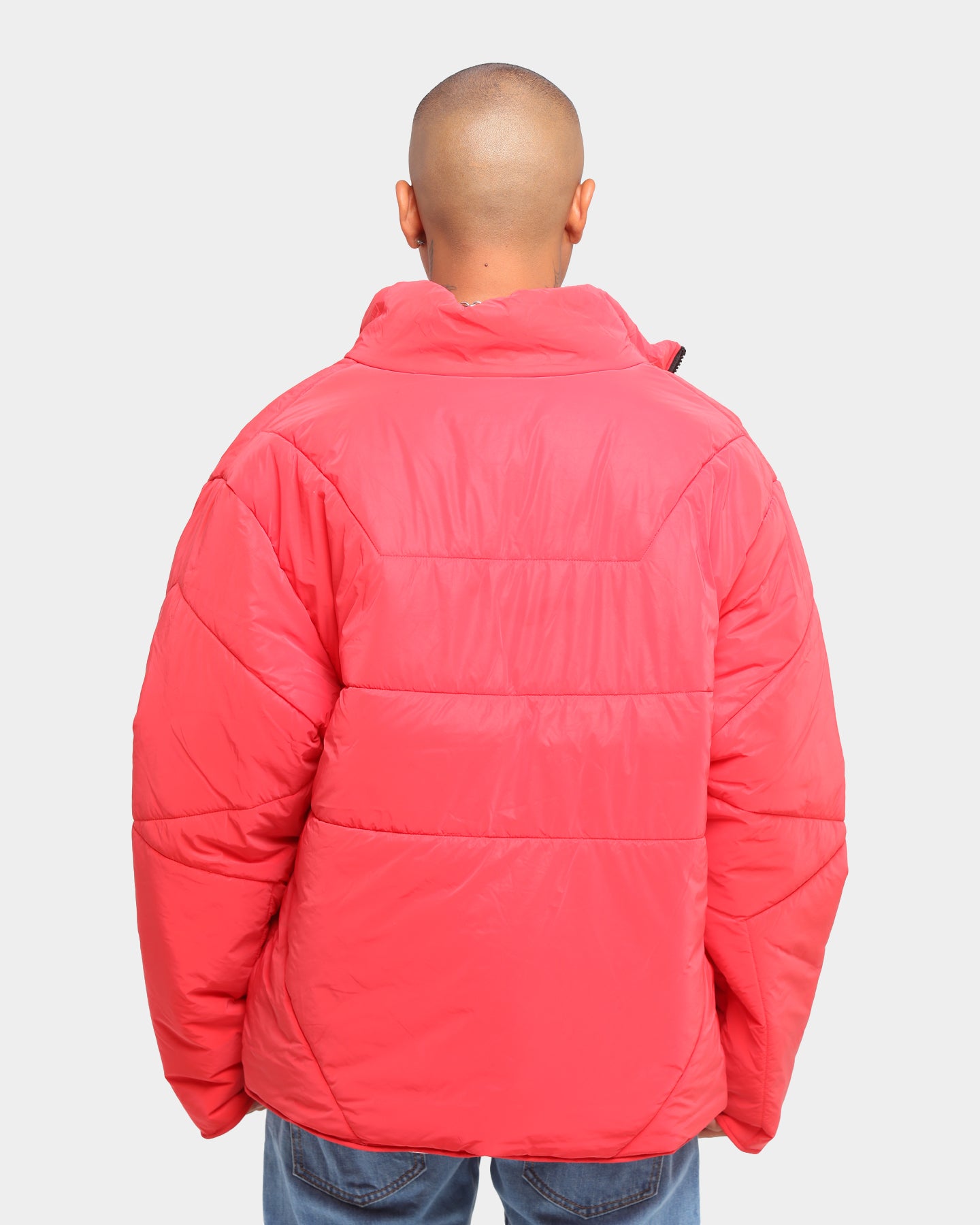 calvin klein jeans reflective 3m puffer jacket with orange logo