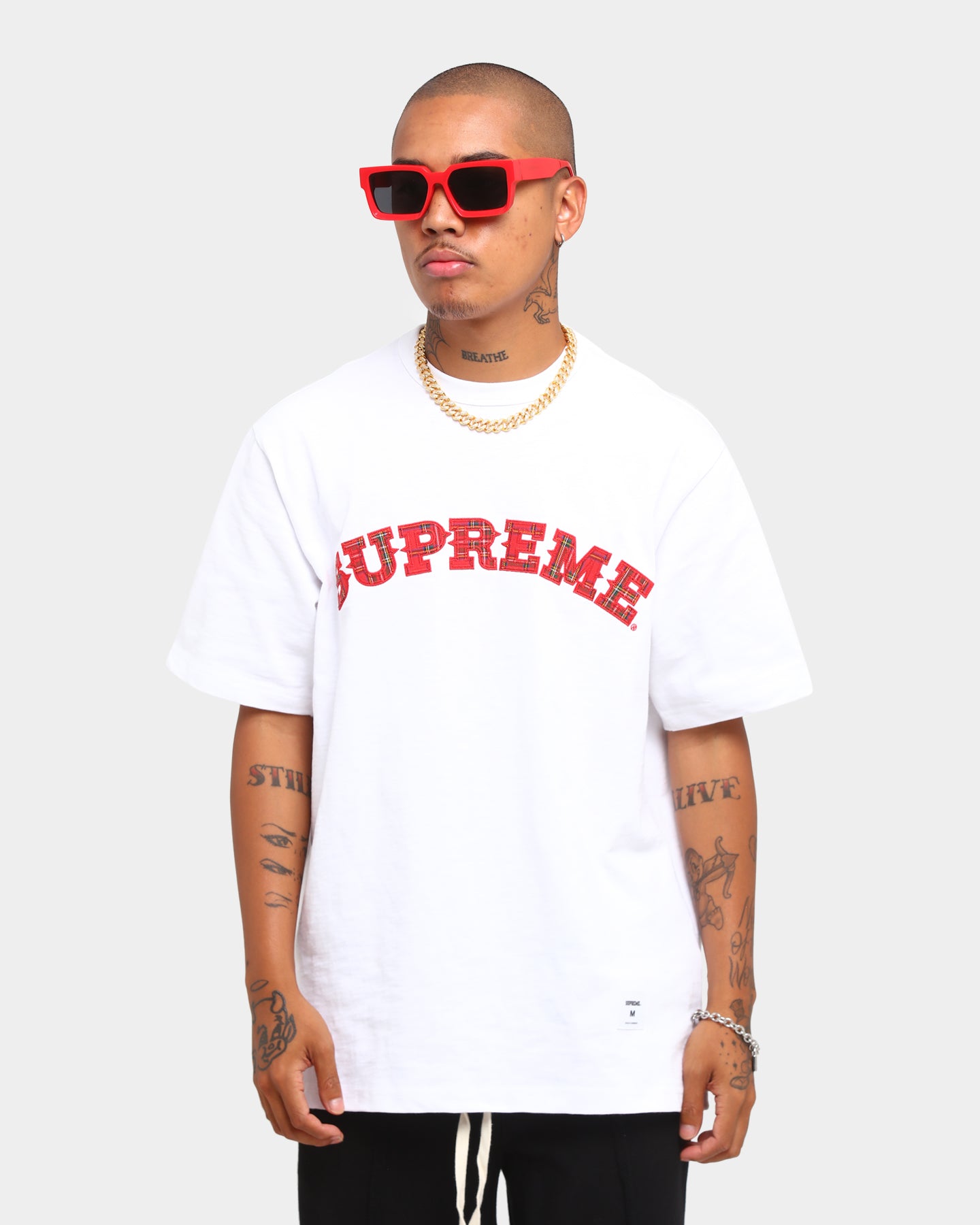 plaid applique supreme