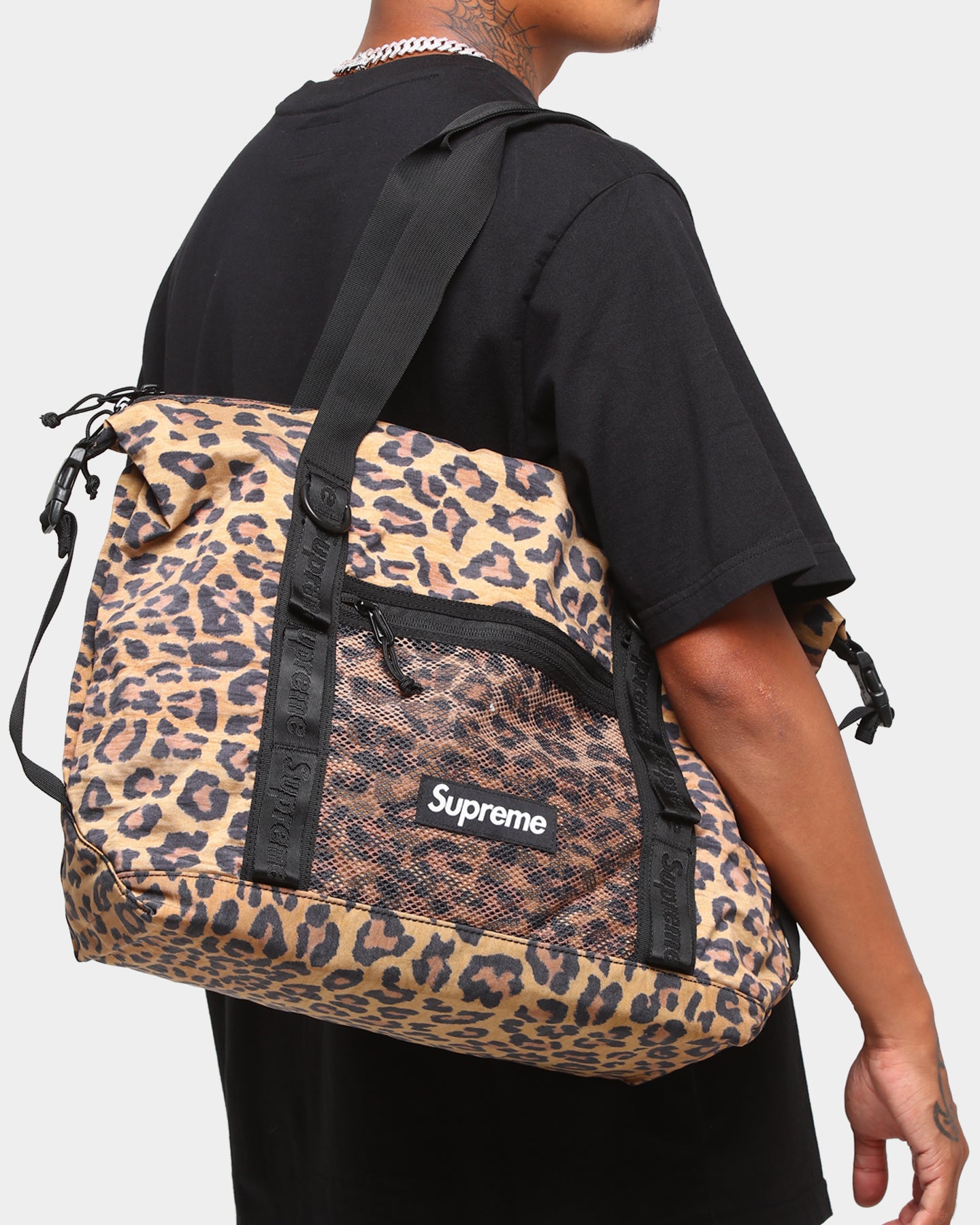 supreme leopard bag