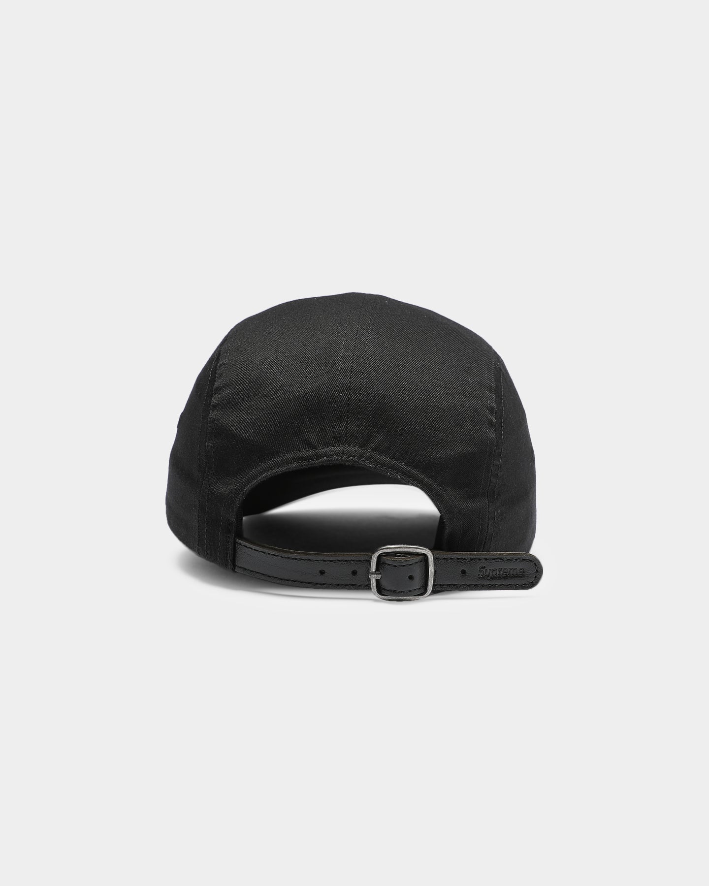 supreme washed chino twill camp cap black