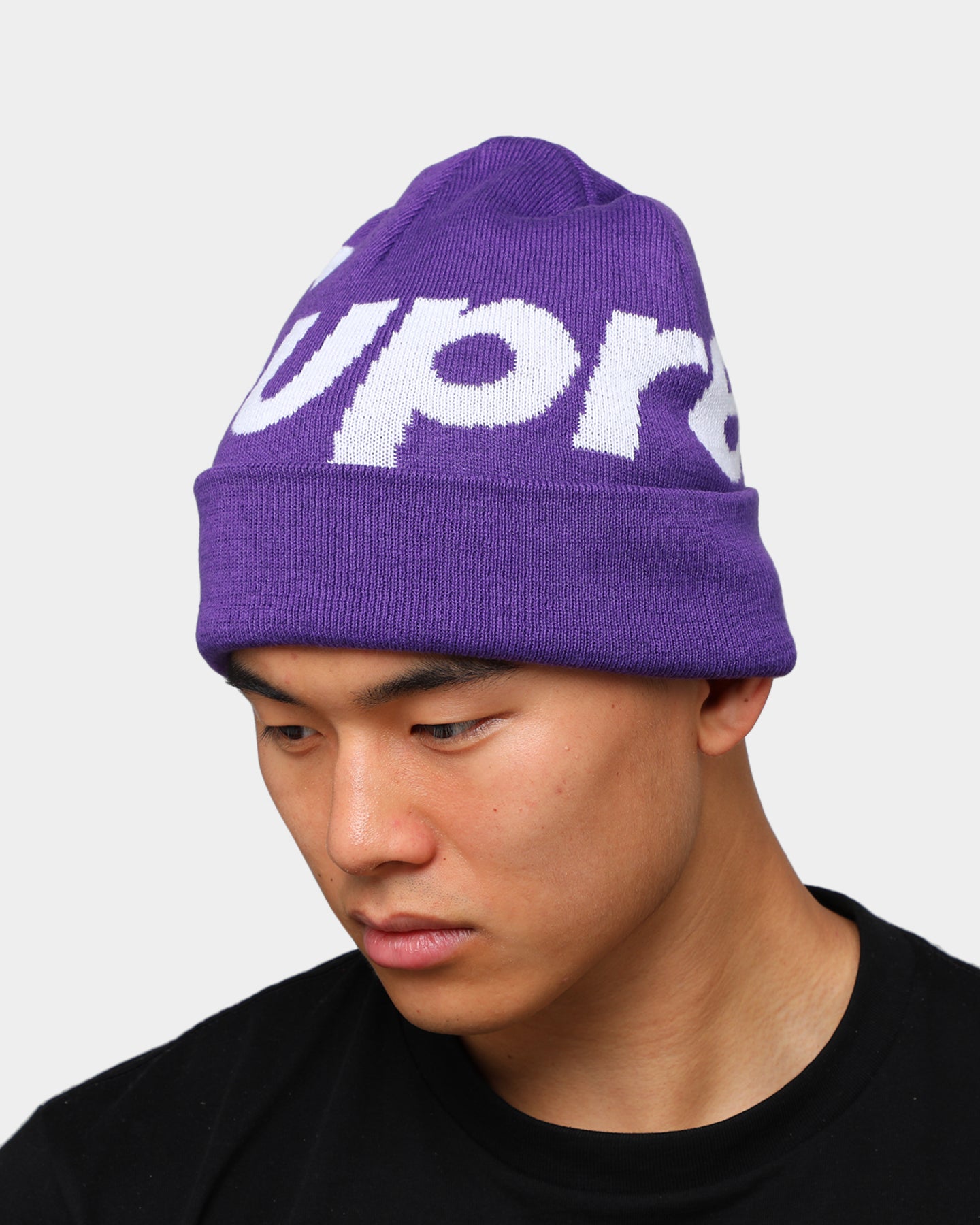 purple supreme beanie