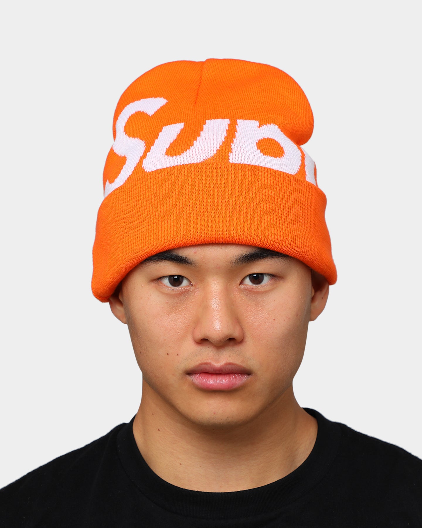 orange supreme beanie