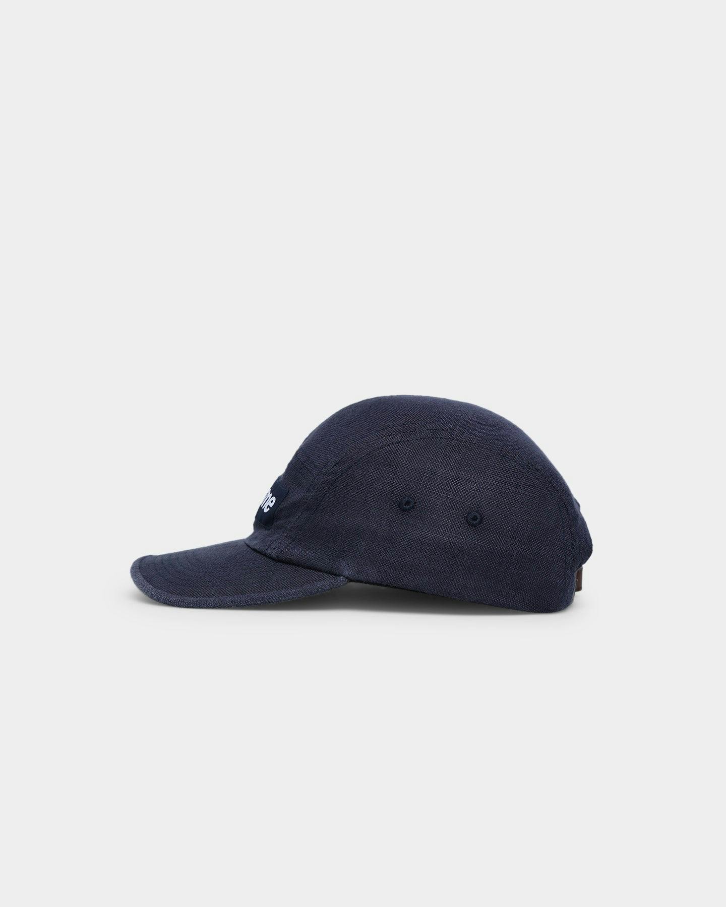 Supreme Linen Camp Cap Navy Culture Kings US