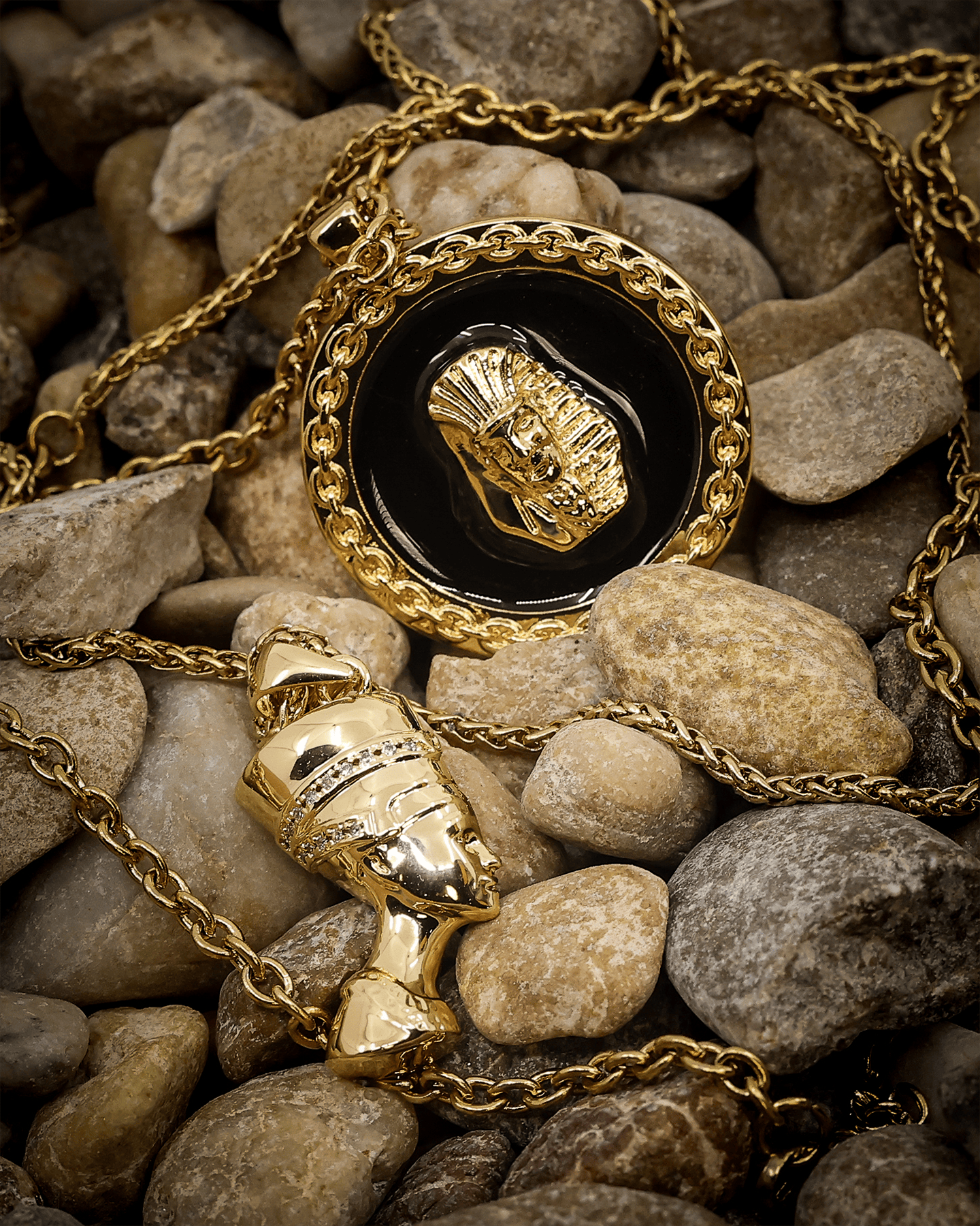 Last Kings Royalty Double Necklace Set Gold Culture Kings US