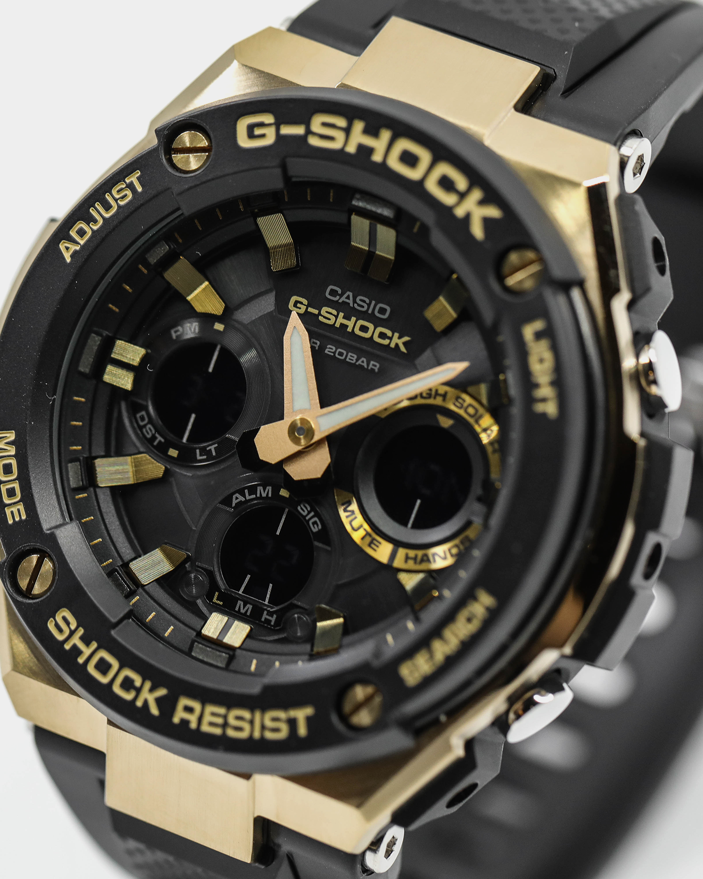 g shock steel gold