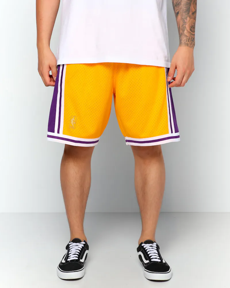 Mitchell Ness Los Angeles Lakers 96 97 Swingman Shorts Yellow Purple Culture Kings Us
