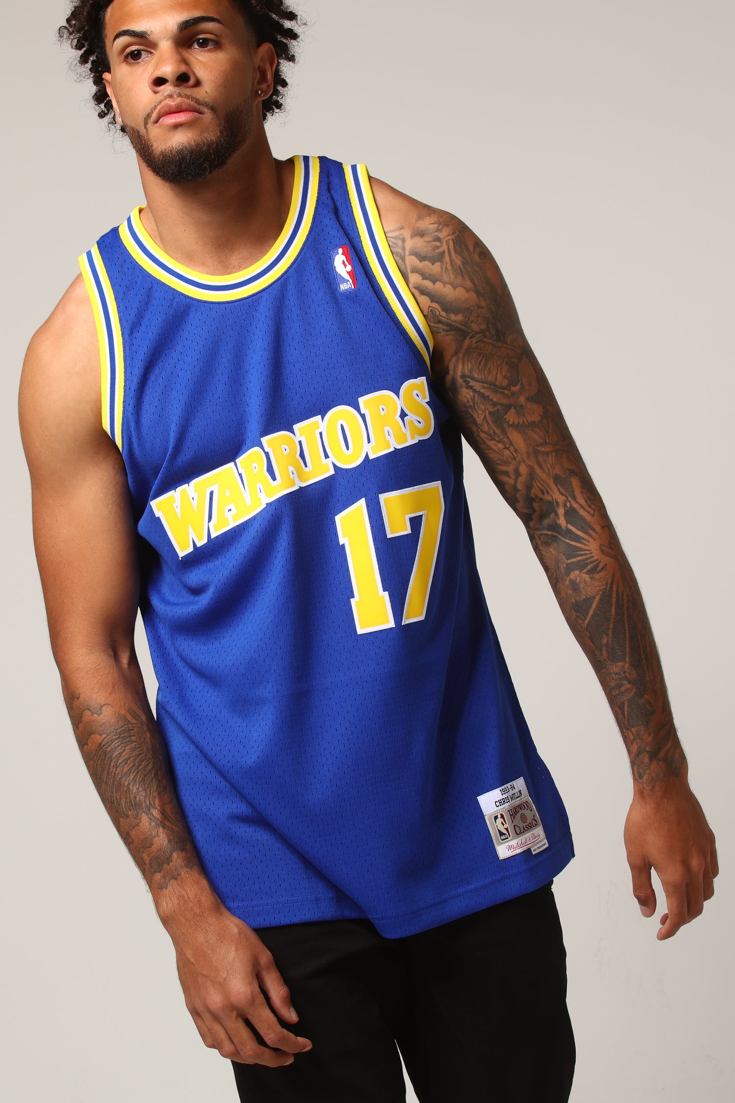 mitchell and ness warriors jersey