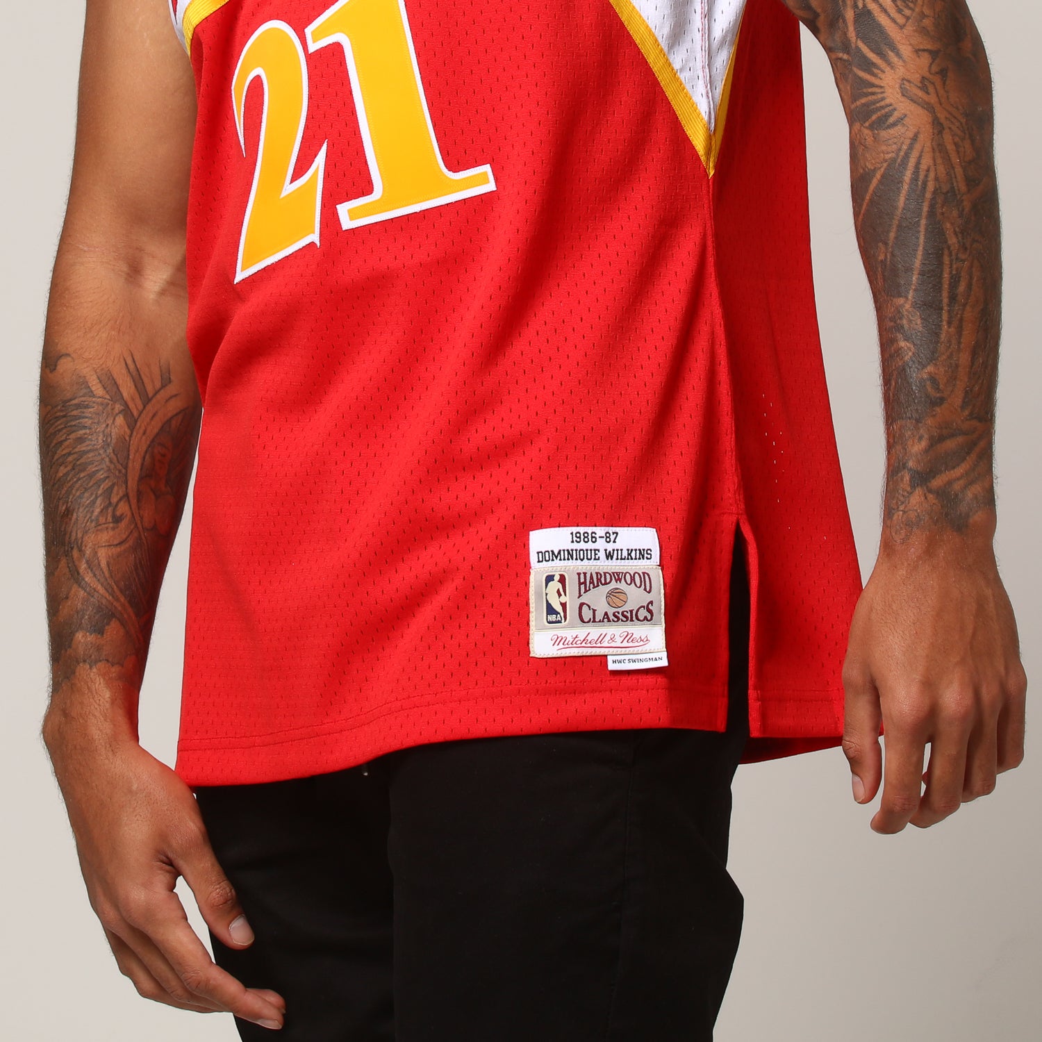 mitchell and ness dominique wilkins jersey
