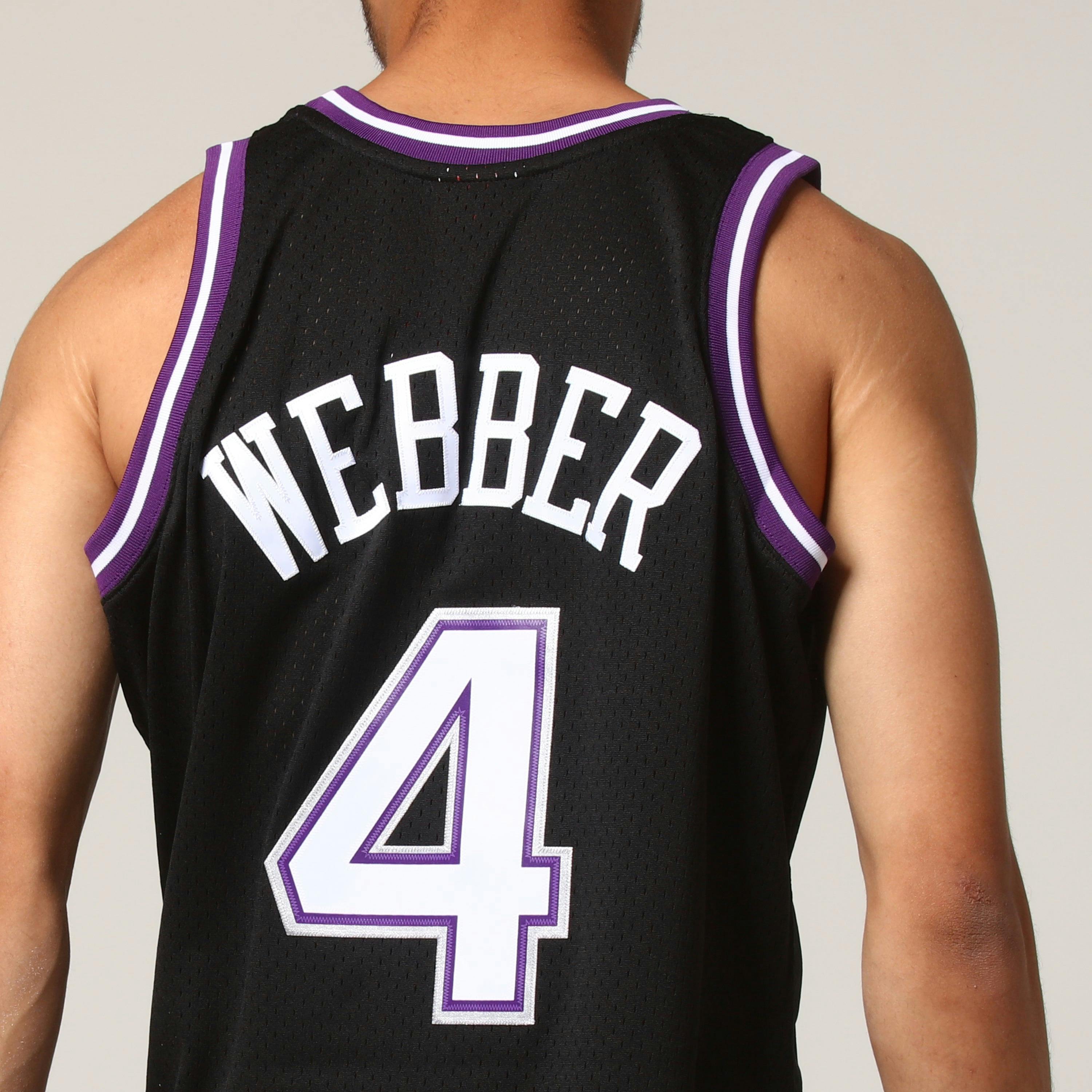 Mitchell & Ness Sacramento Kings Chris Webber #4 NBA ...