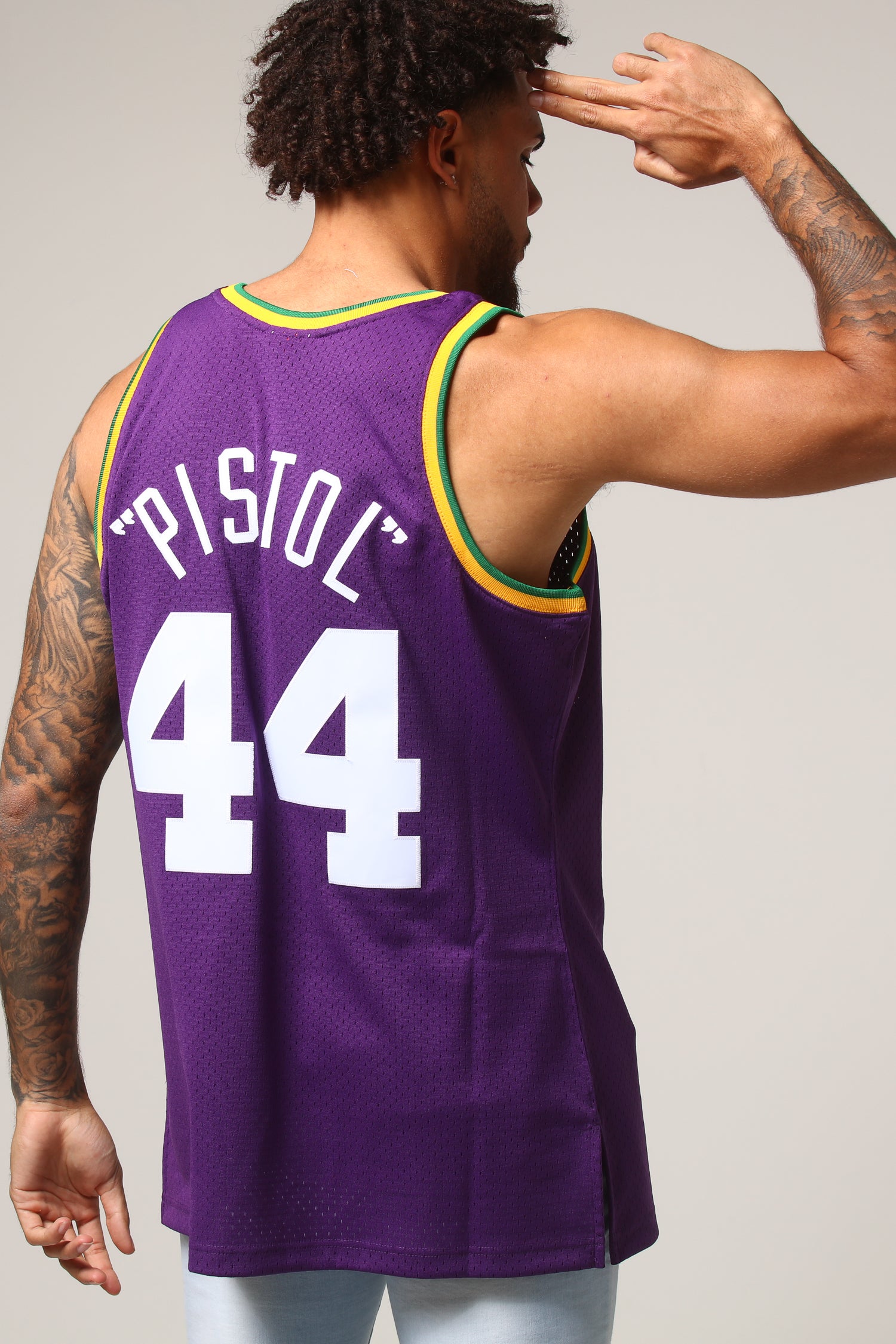 pete maravich utah jazz jersey