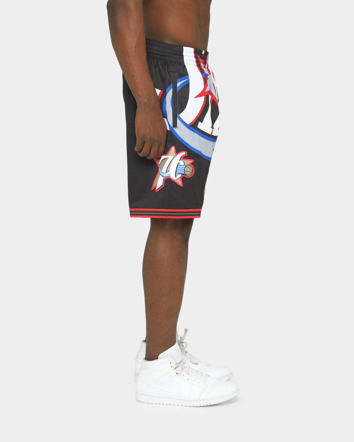 sixers big face shorts